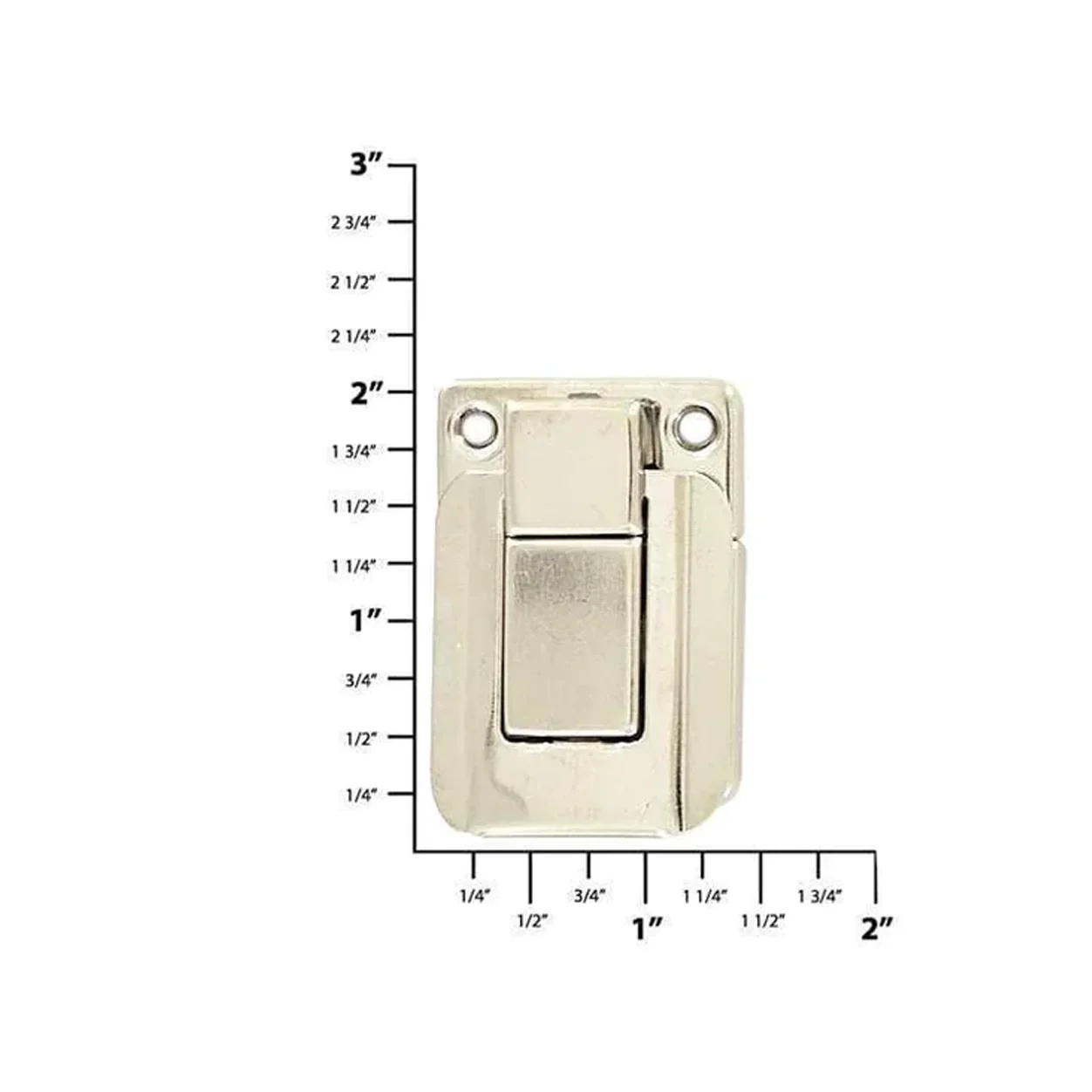 1 1/4" Nickel, Catch Plate, Steel, #L-2046-NP