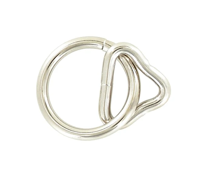 1 1/4" Nickel, Loop & Ring, Steel, #L-2468