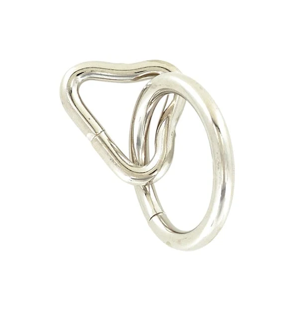 1 1/4" Nickel, Loop & Ring, Steel, #L-2468