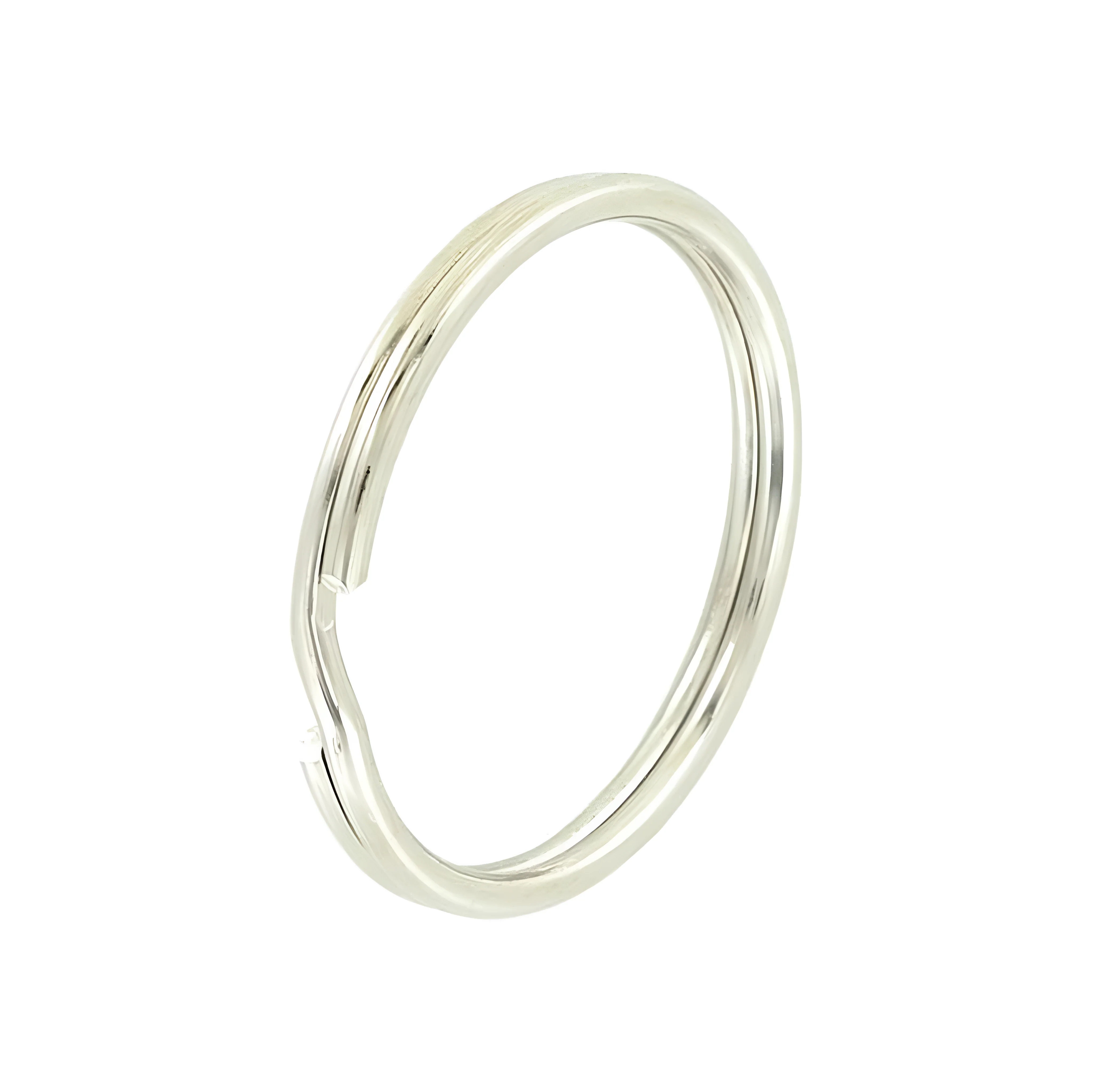 1 1/4" Nickel, Split Key Ring, Steel, #L-199-1-1-4N