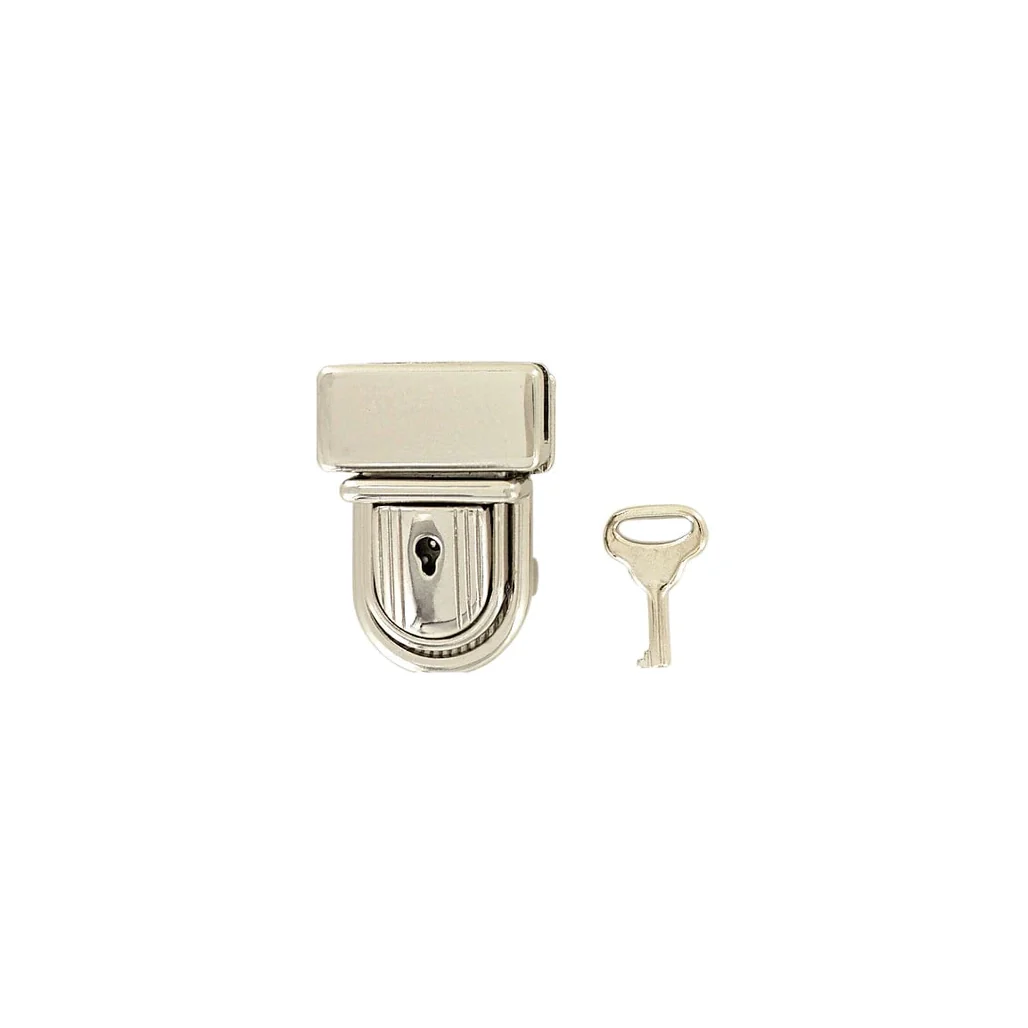 1 1/4" Nickel, Tuck Lock, Zinc Alloy, #L-2136-NIC