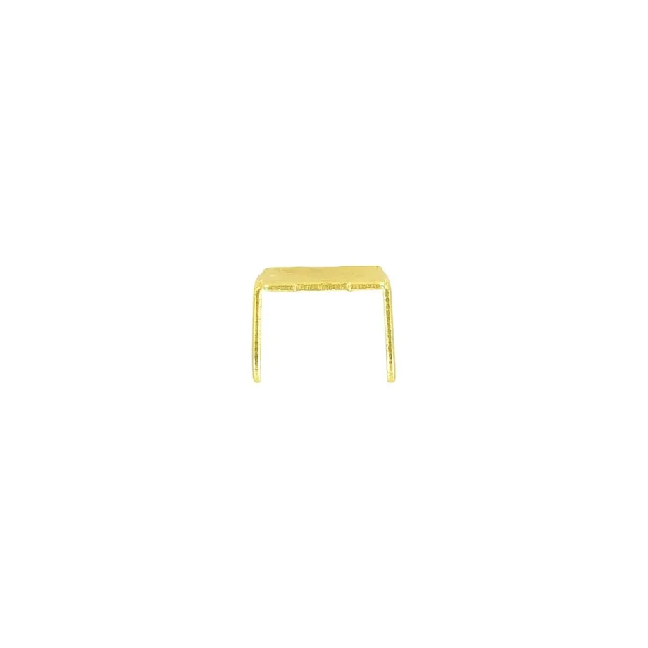 #10 Brass, 2-Prong Bottom Stop, Zinc Alloy-PK10, #10M-2P-BP