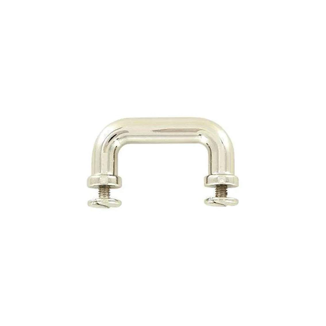 1 1/4" Shiny Nickel, Handle Loop, Screw in Bottom, Zinc Alloy, #L-3408-NIC