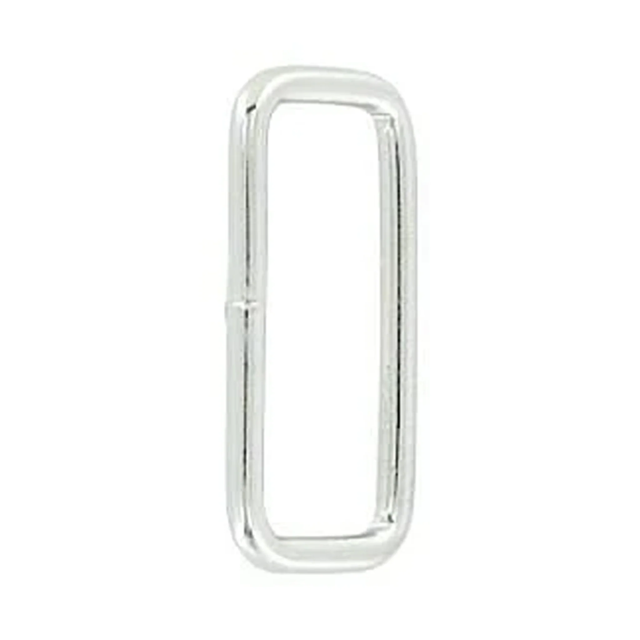 1 1/4", Nickel Plated, Welded Rectangular Ring, Steel, #P-3212-NIC