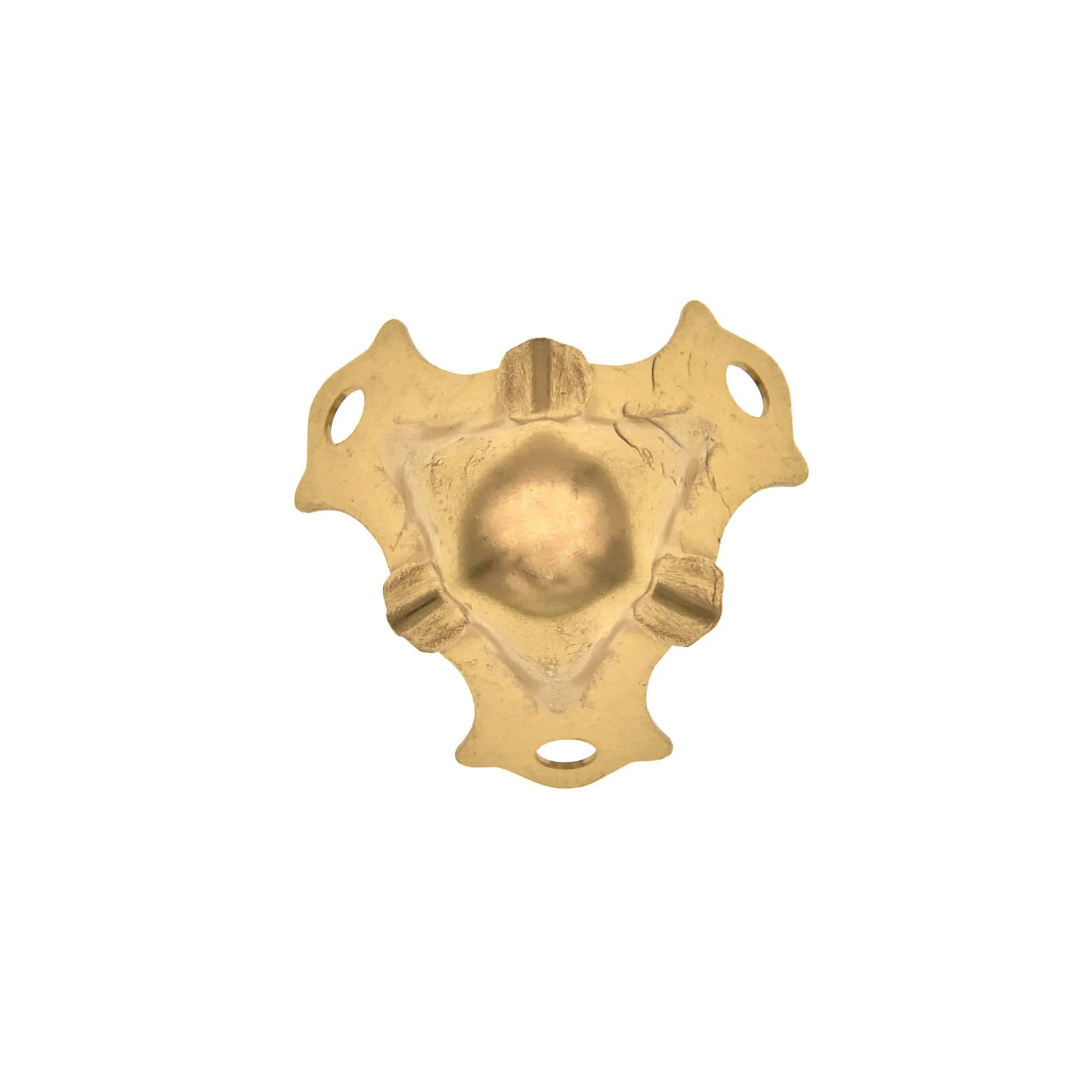 1 1/8" Brass, Corner, Steel, #F-4-BP