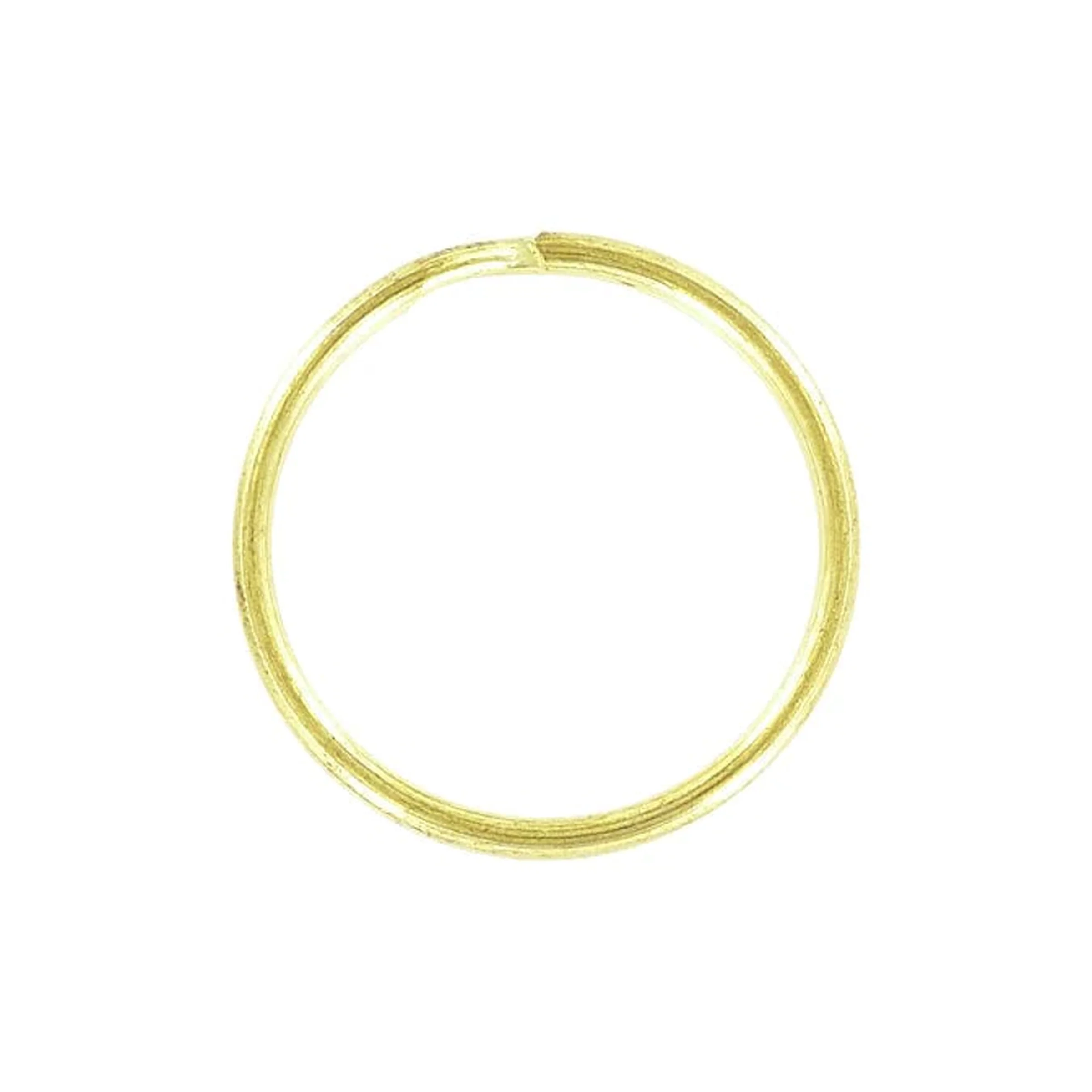 1 1/8" Brass, Split Key Ring, Steel, #L-199-1-1-8B