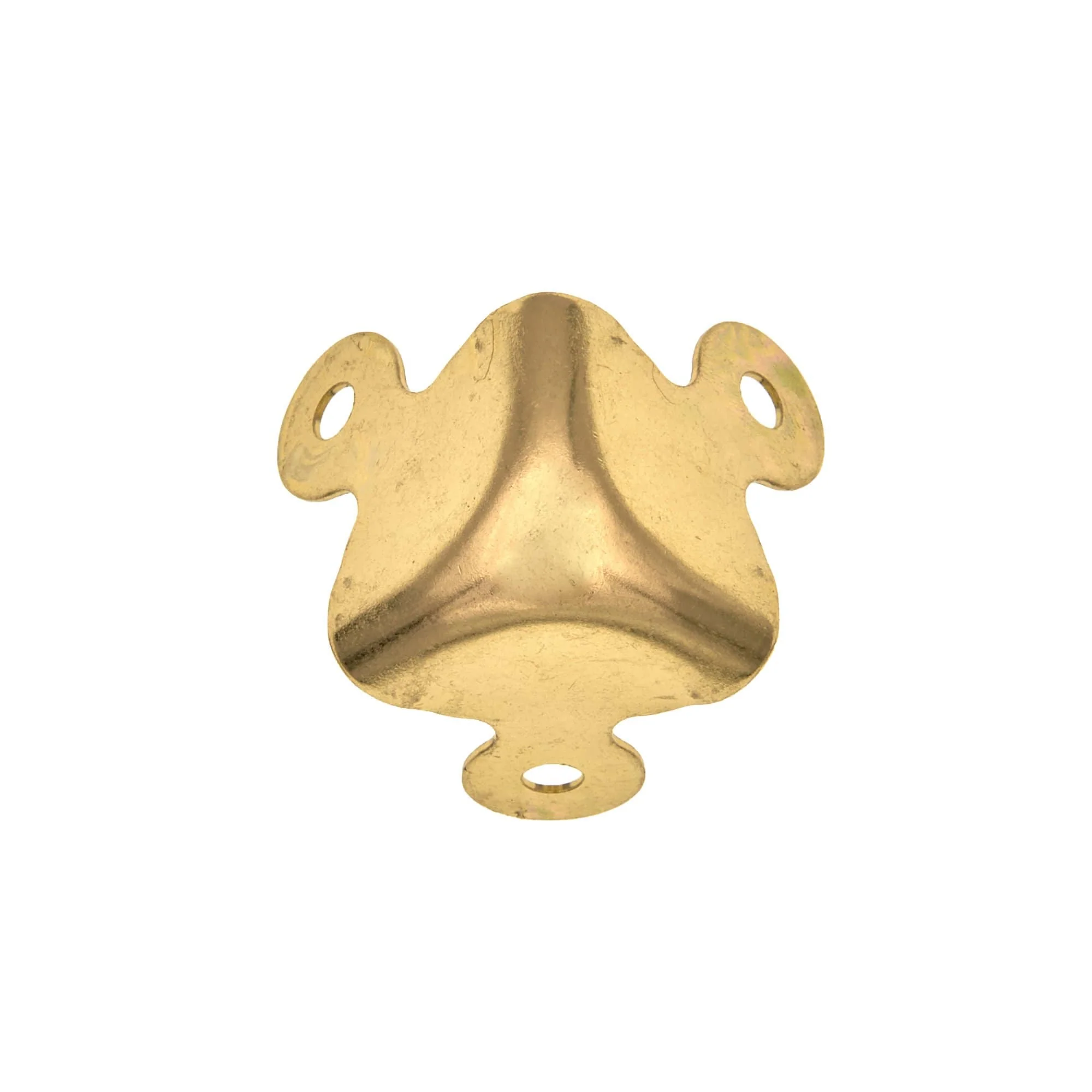 1 1/8" Brass, Trunk Corner, Steel, #F-3-BP