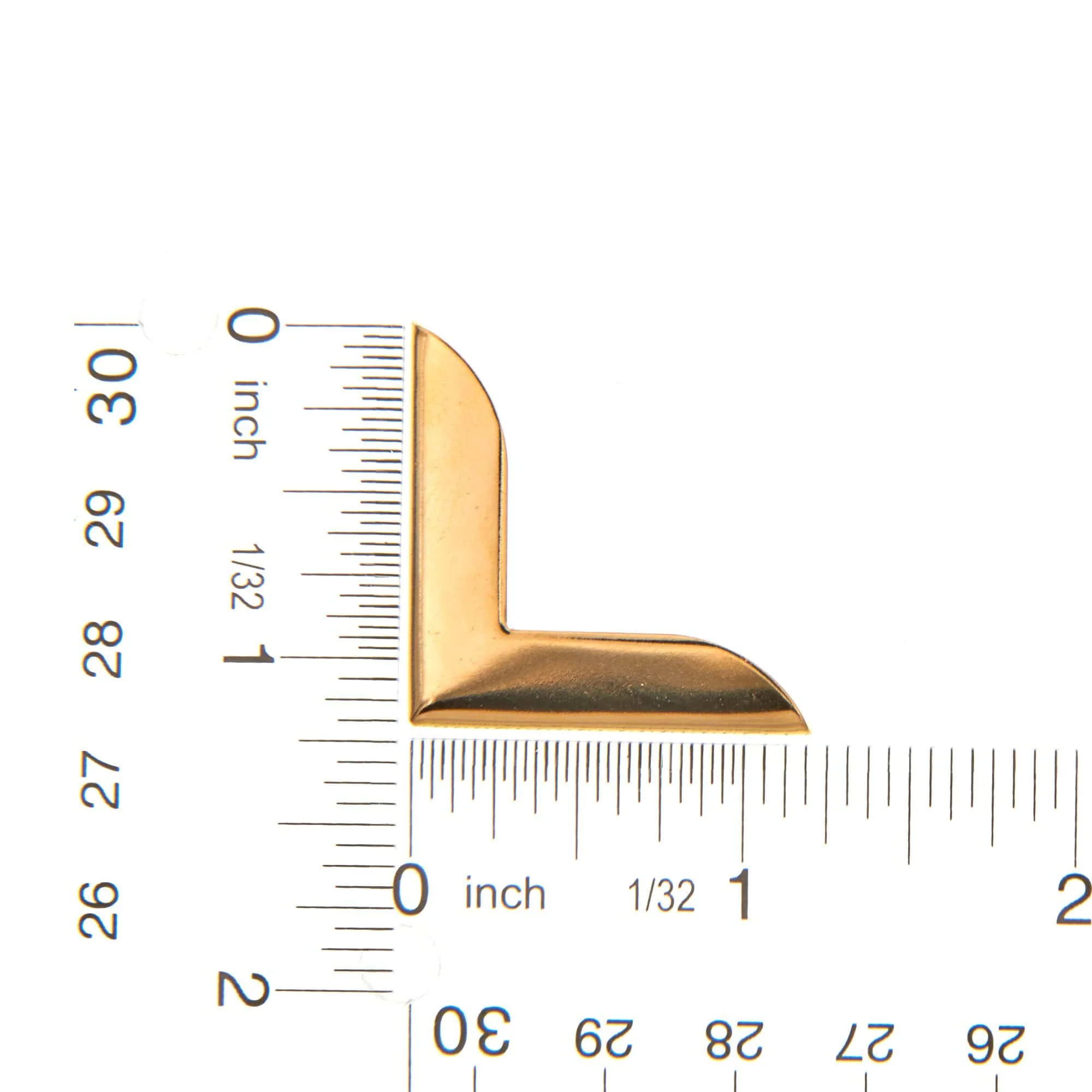 1 1/8" Gold, Bag/Case Corner, Zinc Alloy, #P-1911