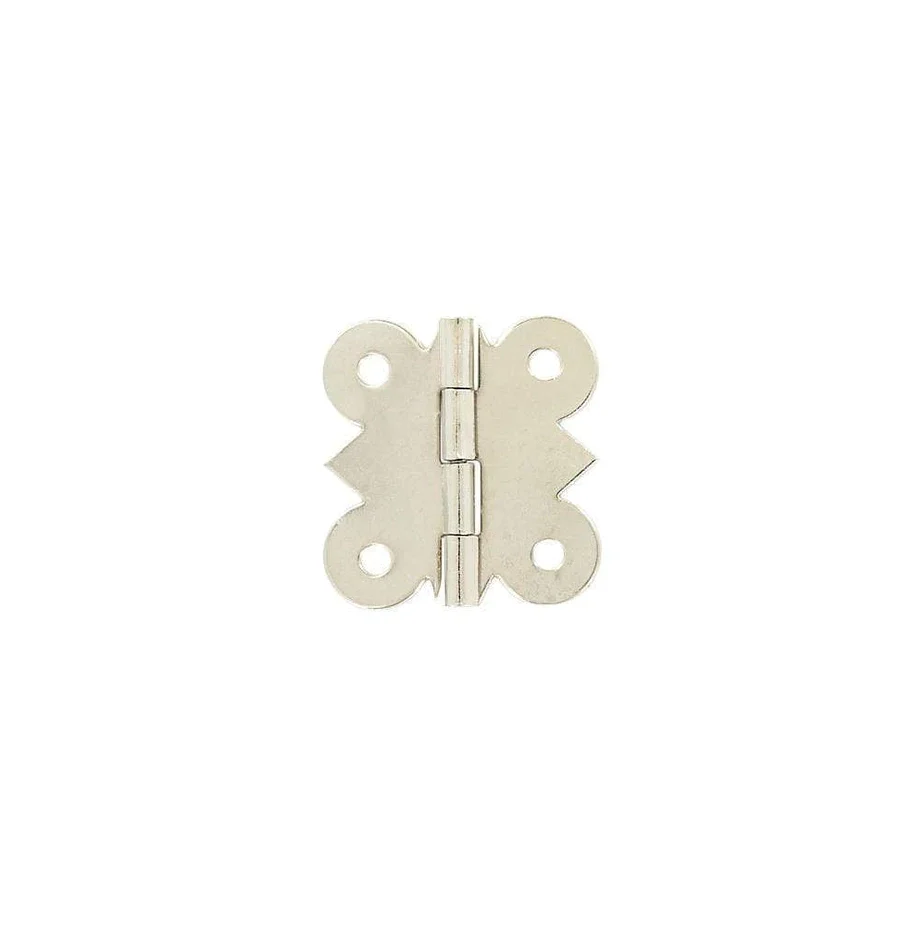1 1/8" Nickel, Box/Case Hinge Plate, Zinc Alloy, #P-2467-NP
