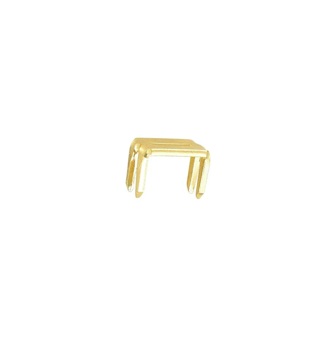 #10 Brass, YKK 4-Prong Bottom Stop, Zinc Alloy-PK10, #10M-4P-BP