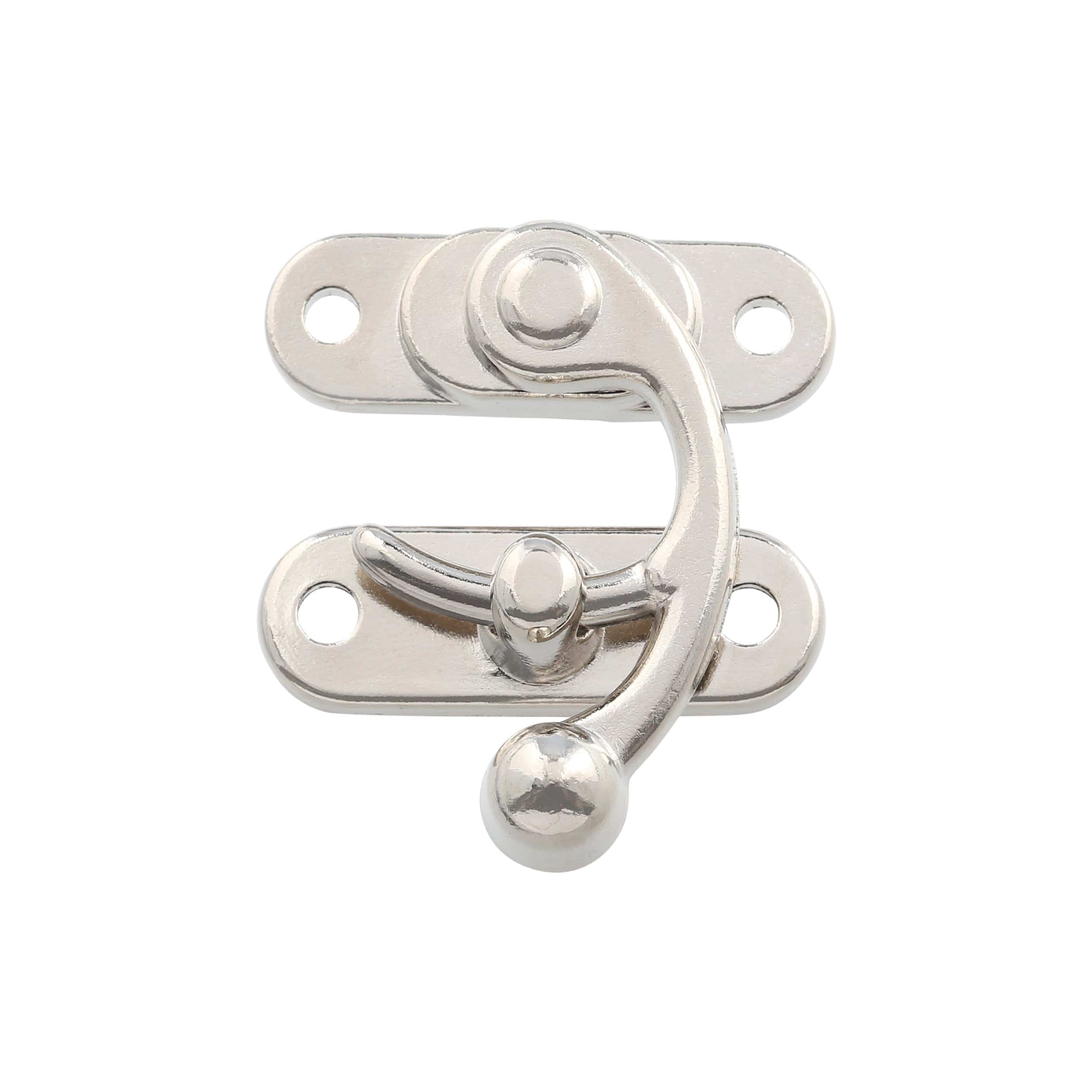 1 3/16" Nickel, Swing Lock Clasp, Zinc Alloy, #P-2434-NP