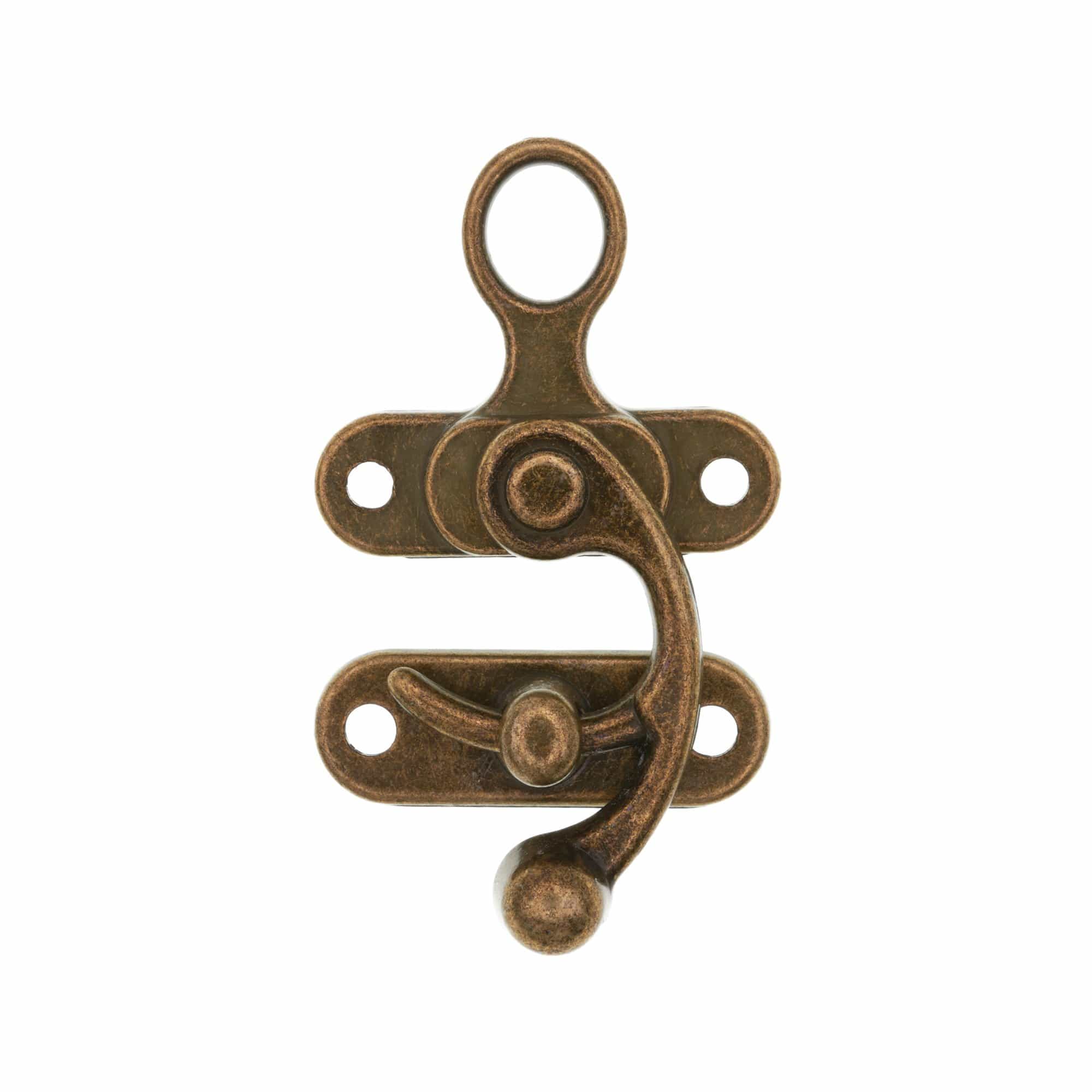 1 3/4" Antique Brass, Swing Lock Clasp, Zinc Alloy, #P-2127-ANTB