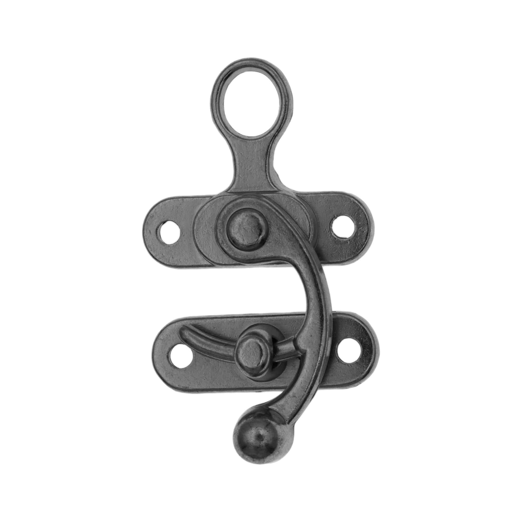 1 3/4" Antique Nickel, Swing Lock Clasp, Zinc Alloy, #P-2127-ANTN