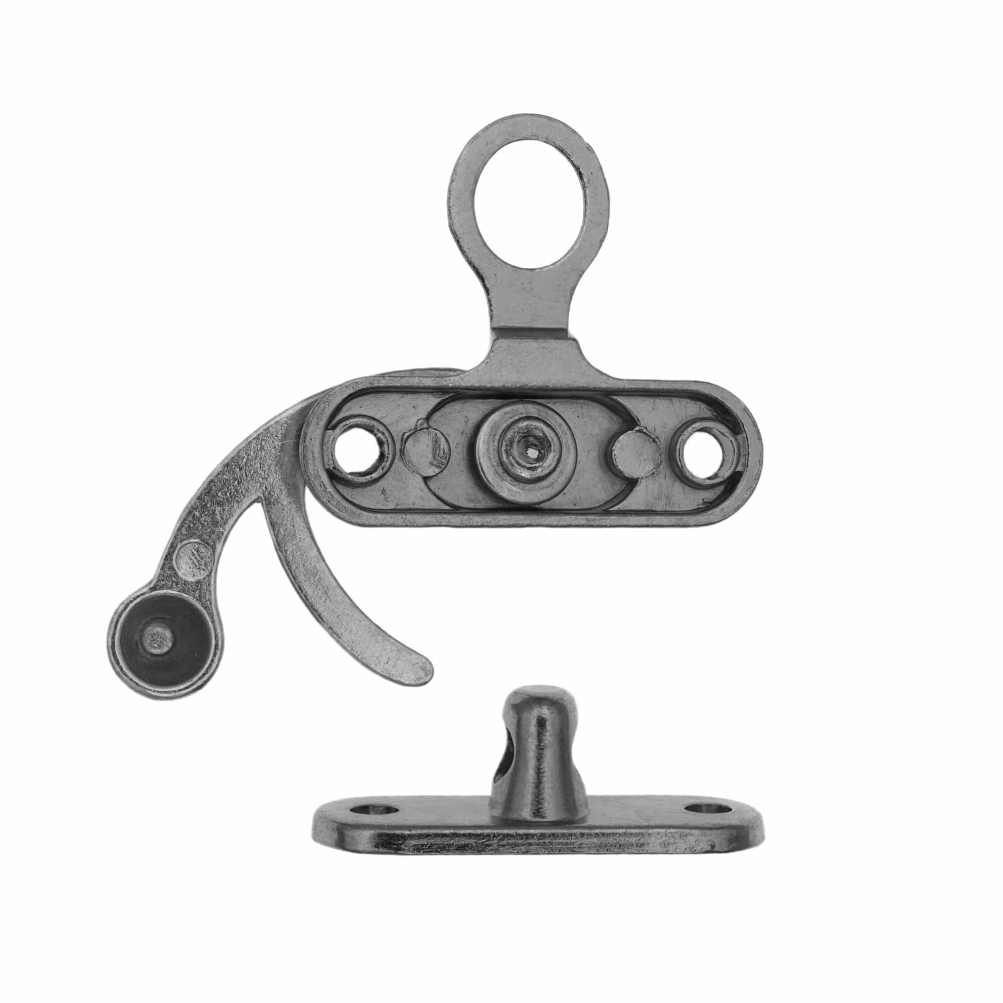 1 3/4" Antique Nickel, Swing Lock Clasp, Zinc Alloy, #P-2127-ANTN