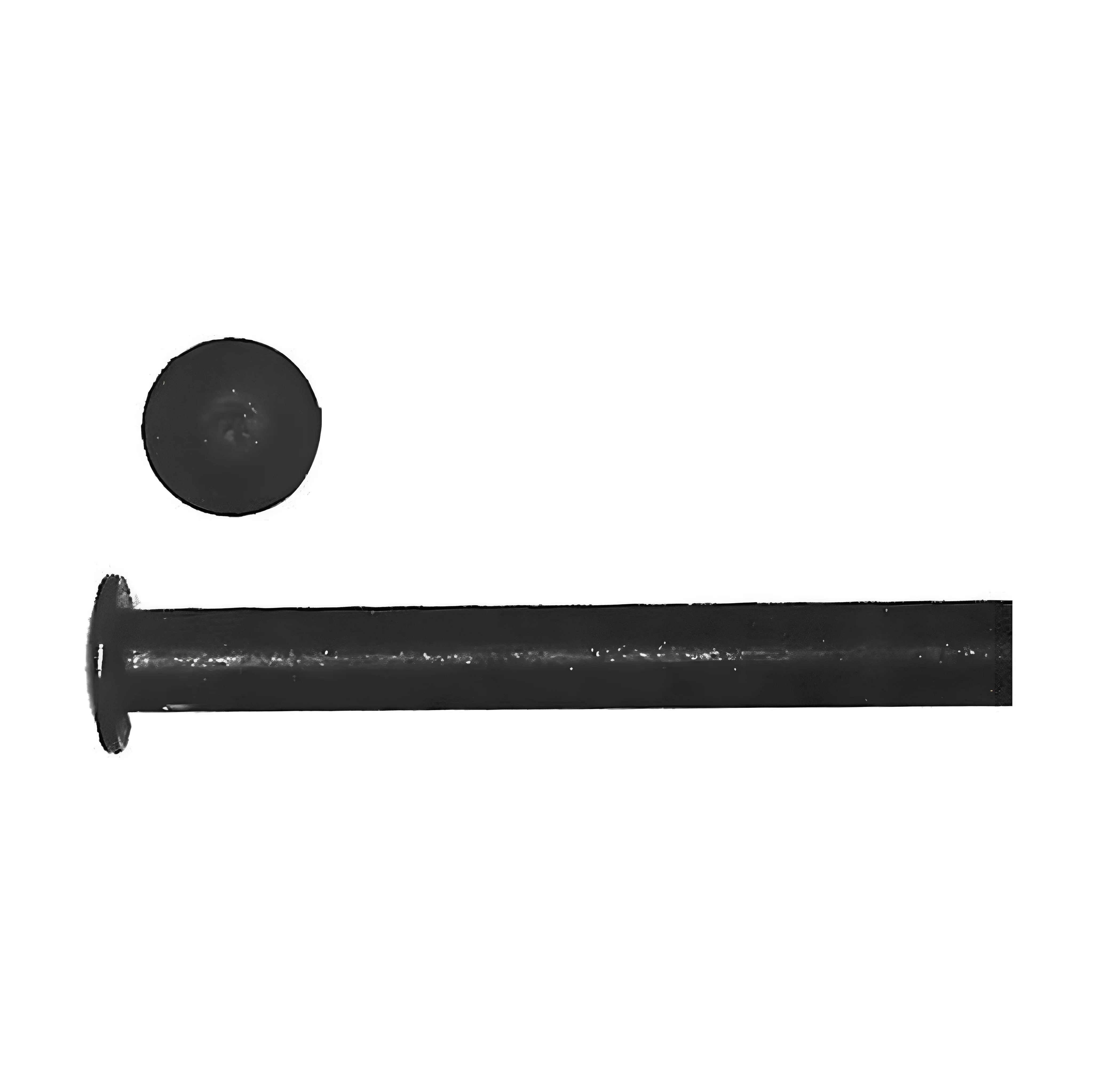 1 3/4" Black, Tubular Rivet, Steel - 12pk, #L-3569