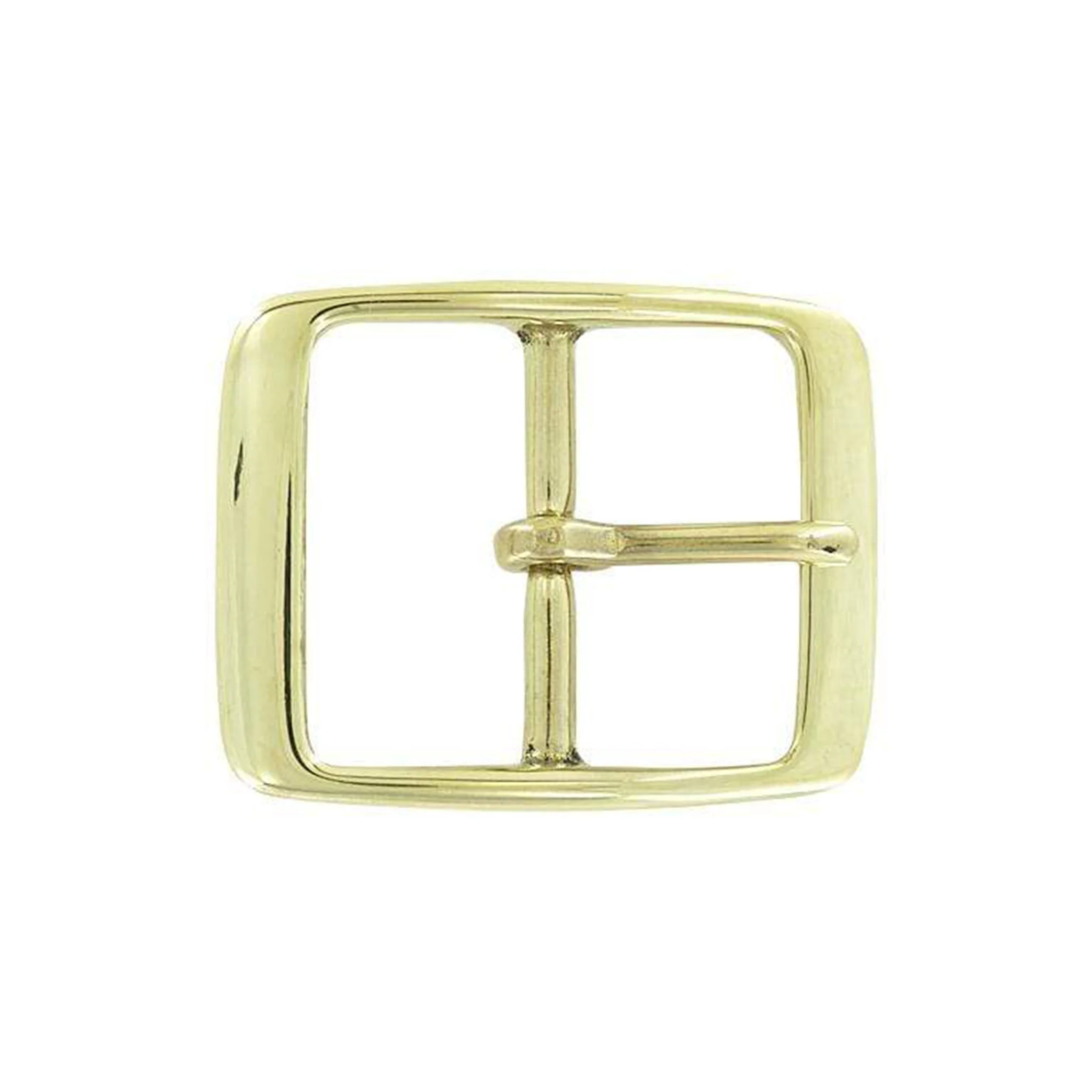 1 3/4" Brass, Center Bar Buckle, Solid Brass, #C-2130-SB
