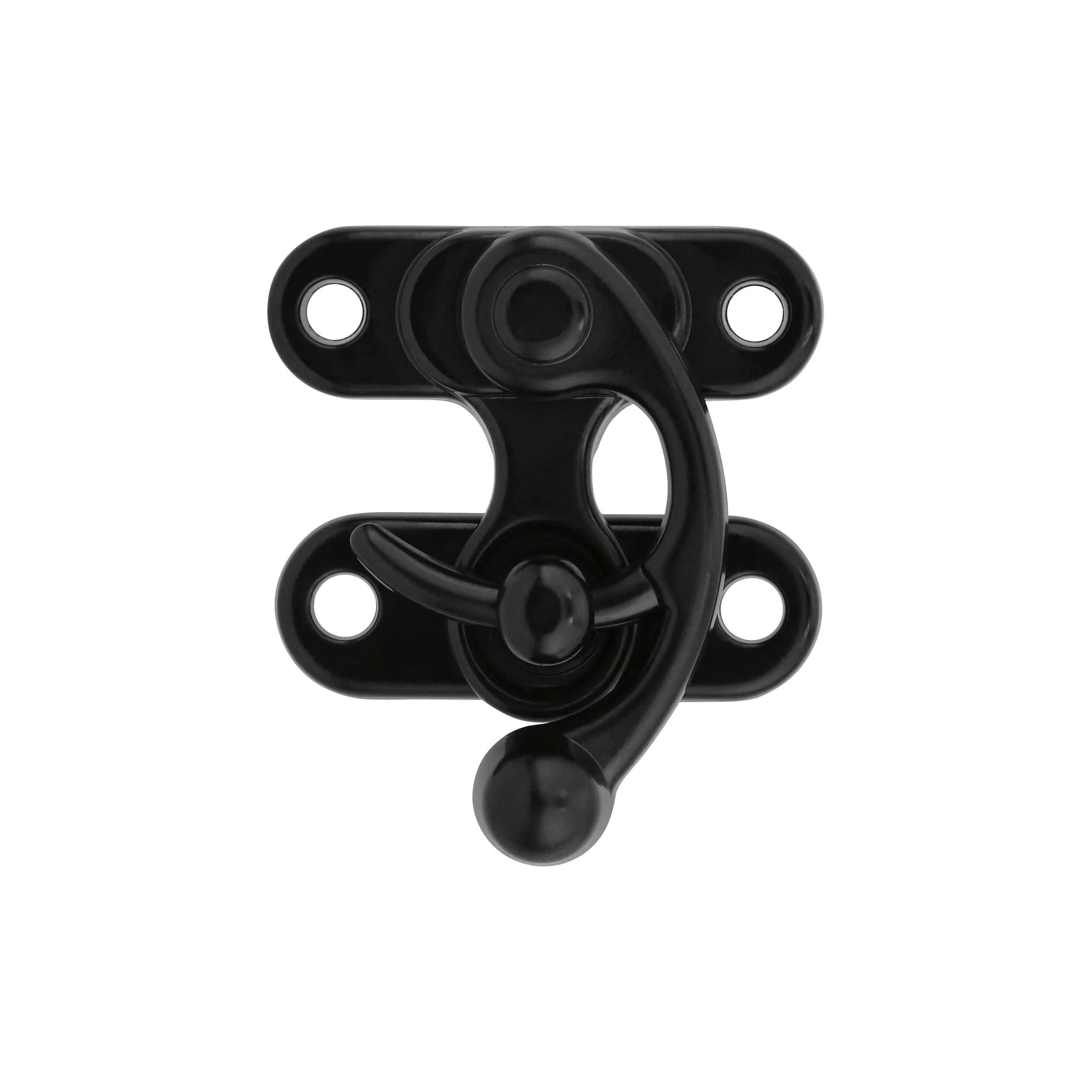 1 3/4" Matte Black, Swing Lock Clasp, Zinc Alloy, #P-2127-MBLK