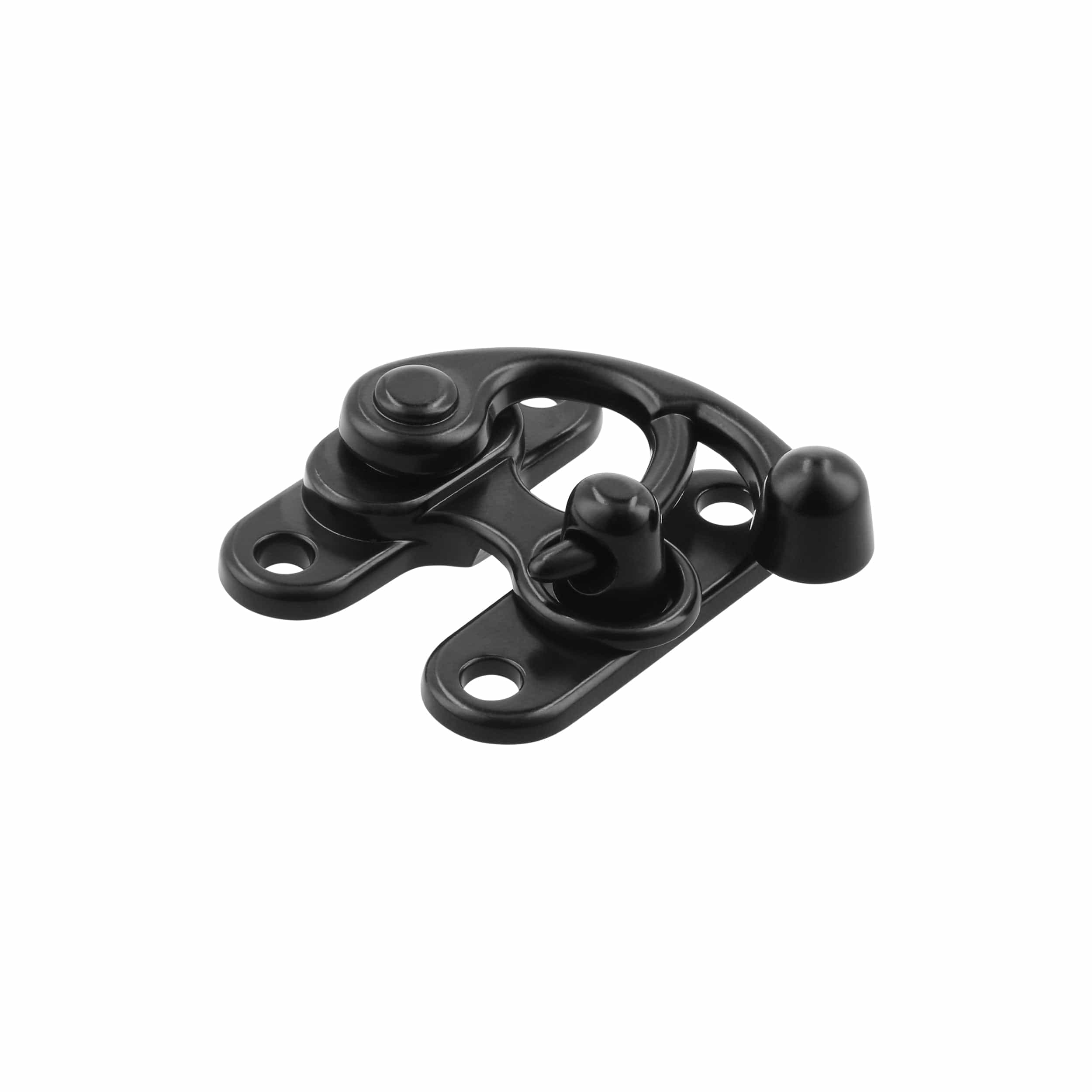 1 3/4" Matte Black, Swing Lock Clasp, Zinc Alloy, #P-2127-MBLK