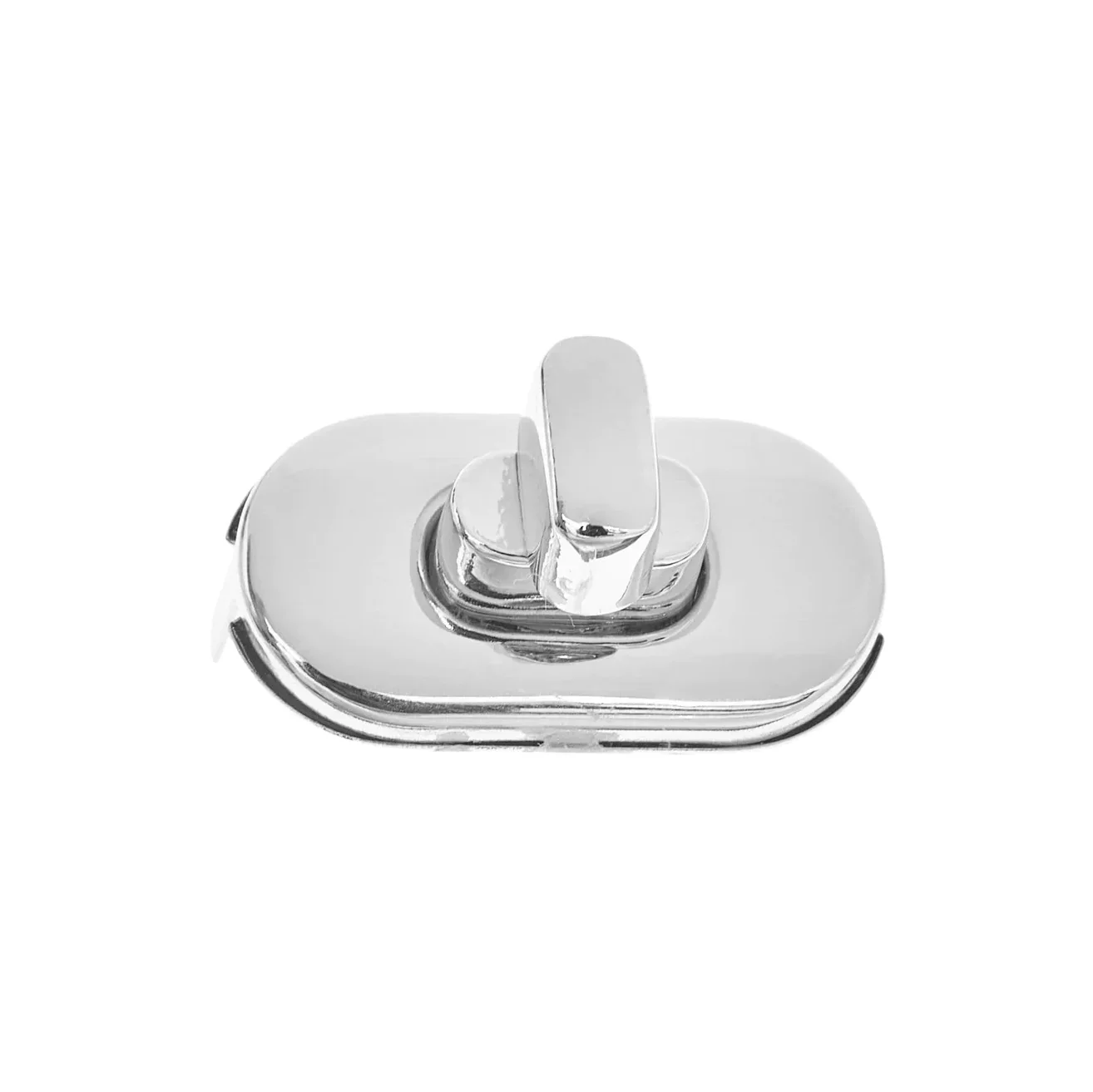 1 3/8" Shiny Nickel, Turn Lock Plate, Zinc Alloy, #P-2469-NP