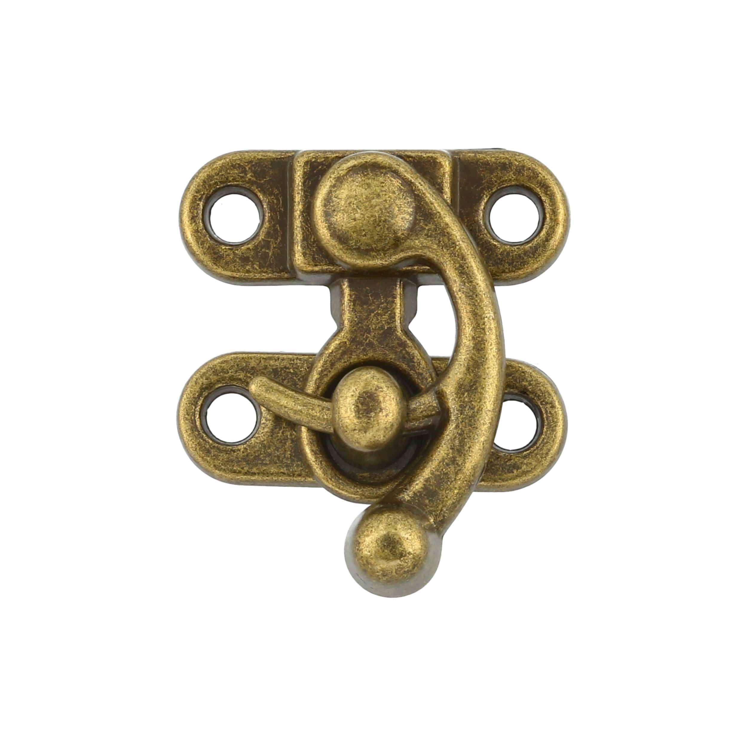 1 5/16" Antique Brass, Swing Lock Clasp, Zinc Alloy, #P-2263-ANTB
