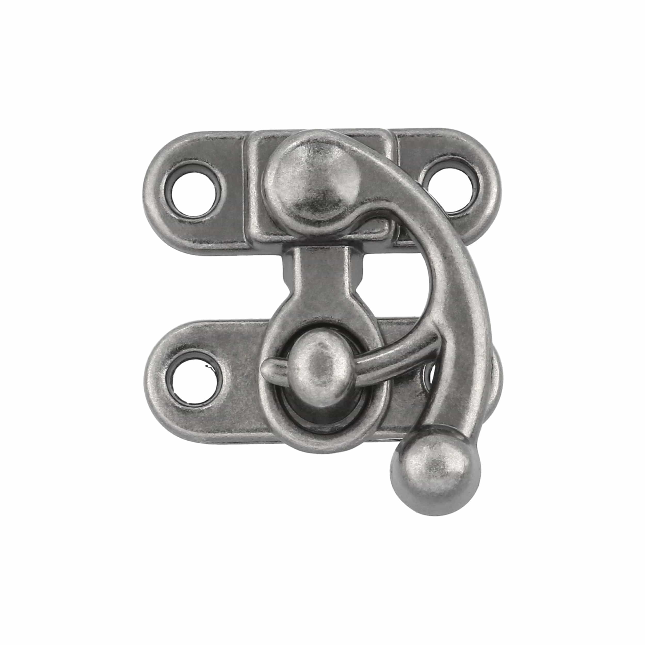 1 5/16" Antique Nickel, Swing Lock Clasp, Zinc Alloy, #P-2263-ANTN