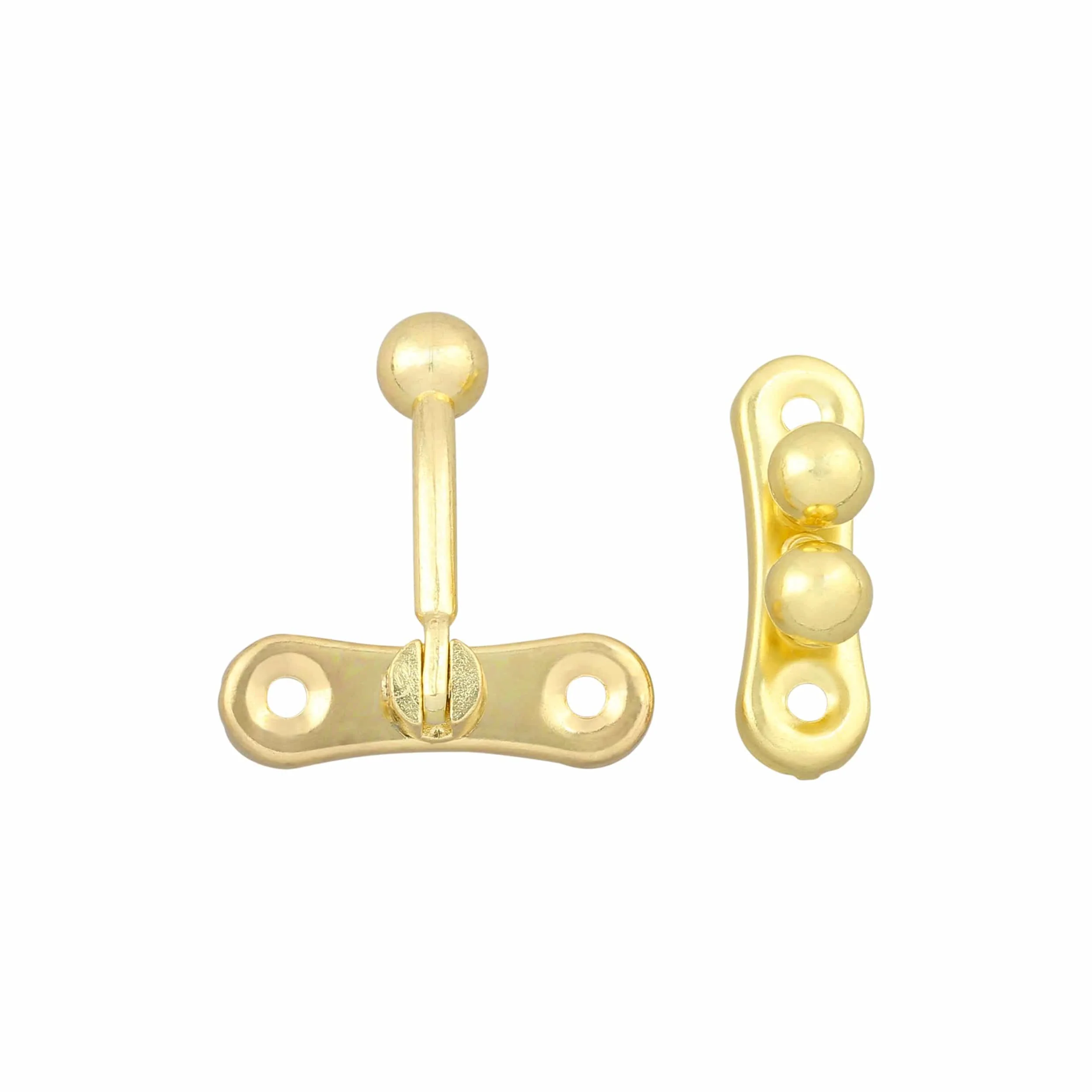 1 5/16" Brass, Swing Lock Clasp 3-Ball, Steel, #P-2437-BP