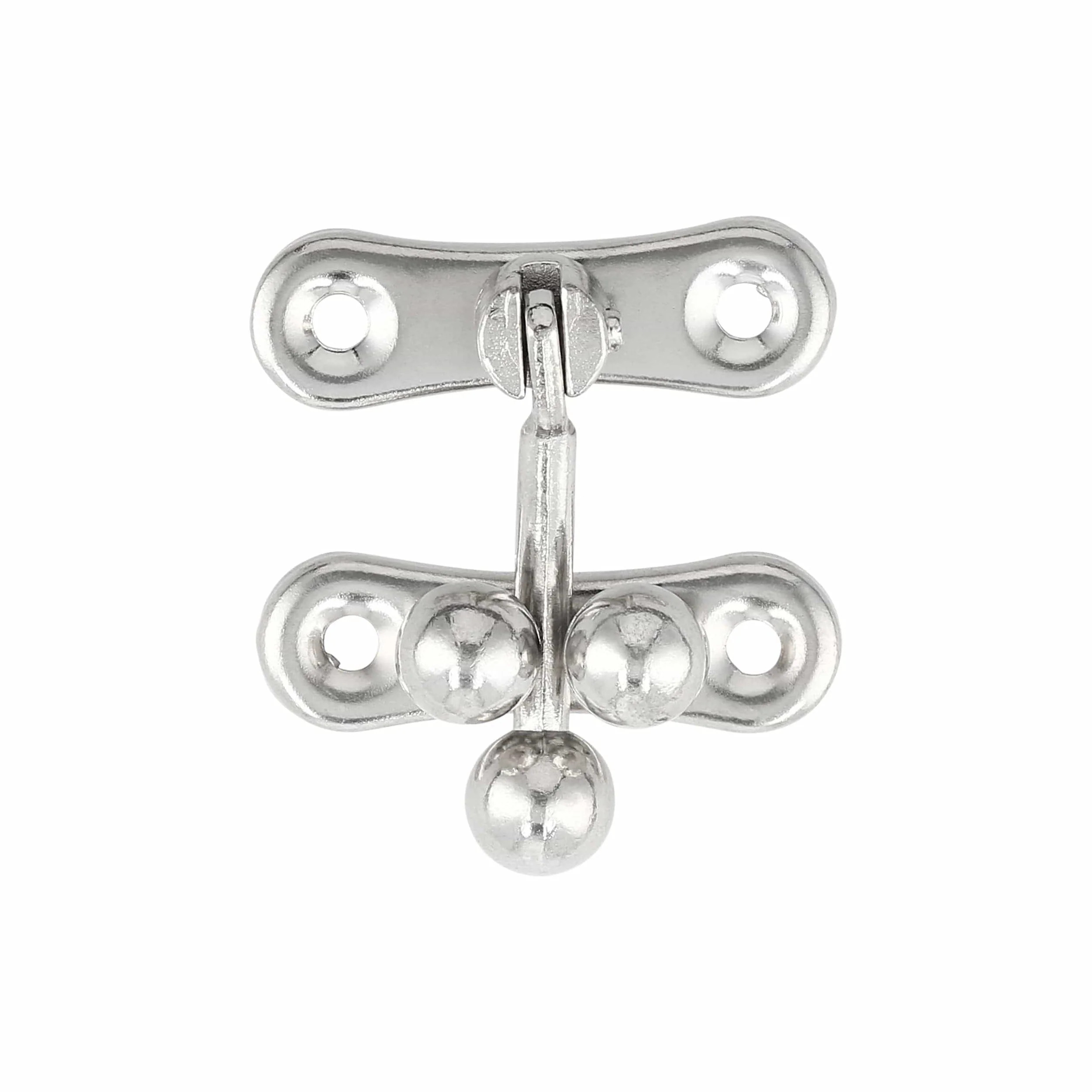 1 5/16" Nickel, Swing Lock Clasp 3-Ball, Steel, #P-2437-NP