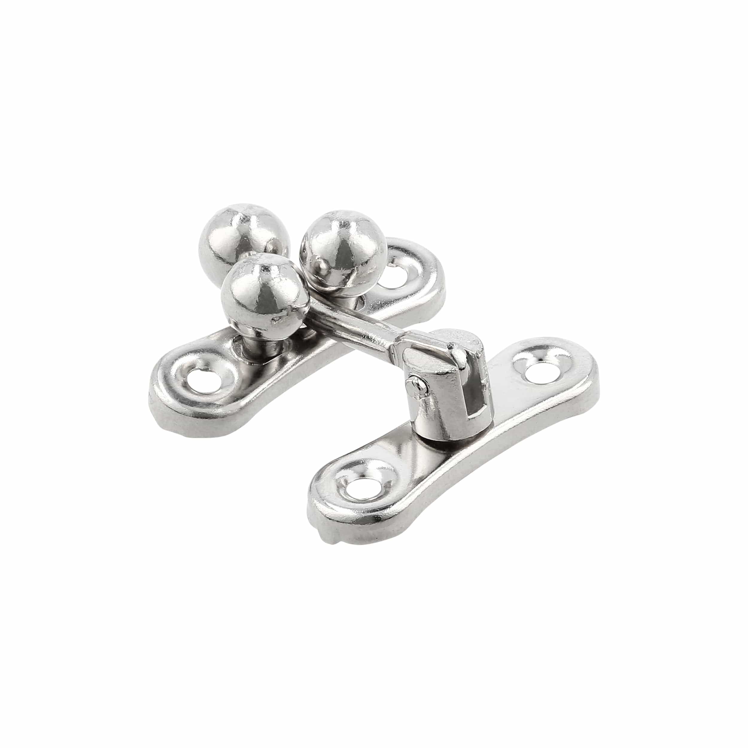 1 5/16" Nickel, Swing Lock Clasp 3-Ball, Steel, #P-2437-NP