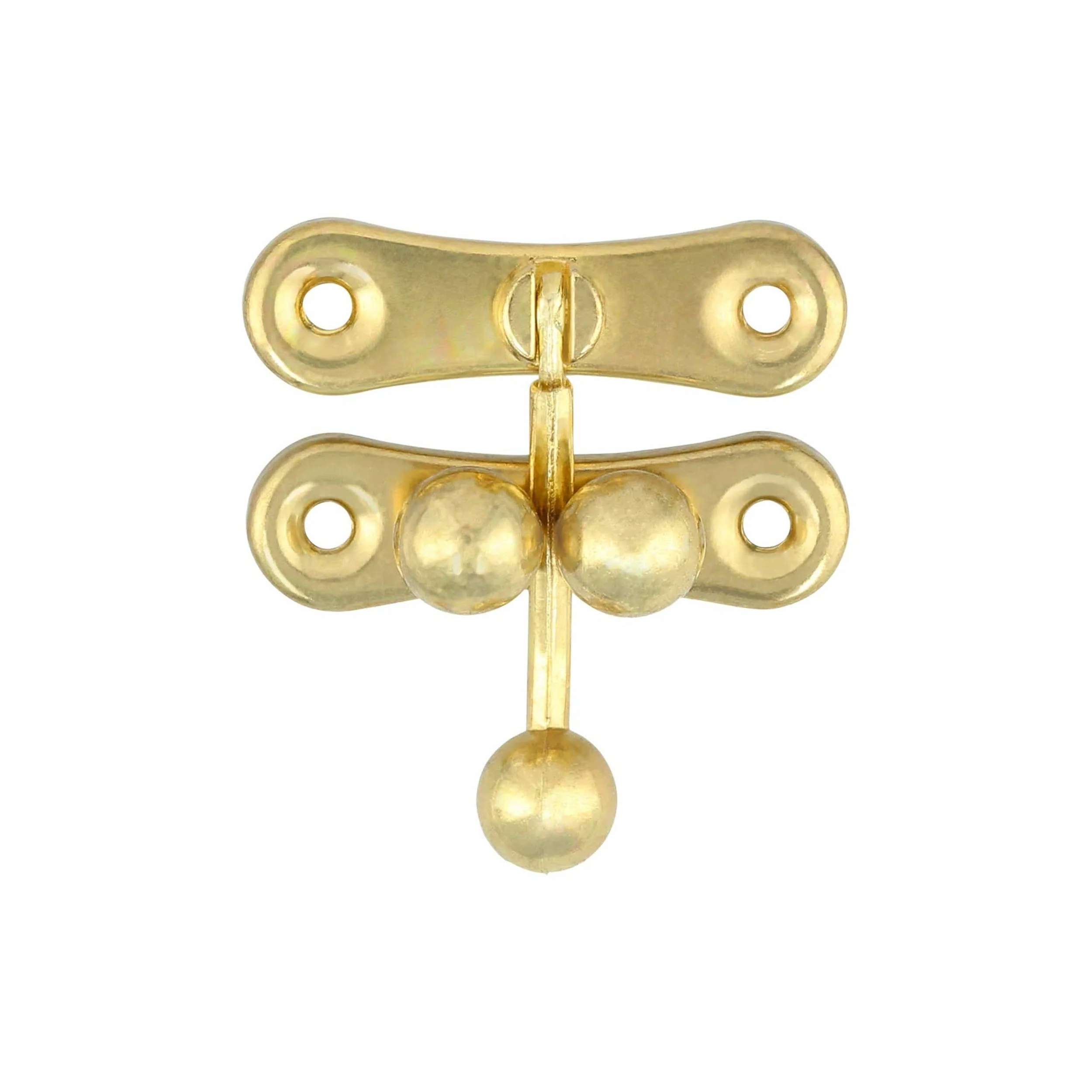 1 5/8" Brass, Swing Lock Clasp 3-Ball, Zinc Alloy, #P-2436