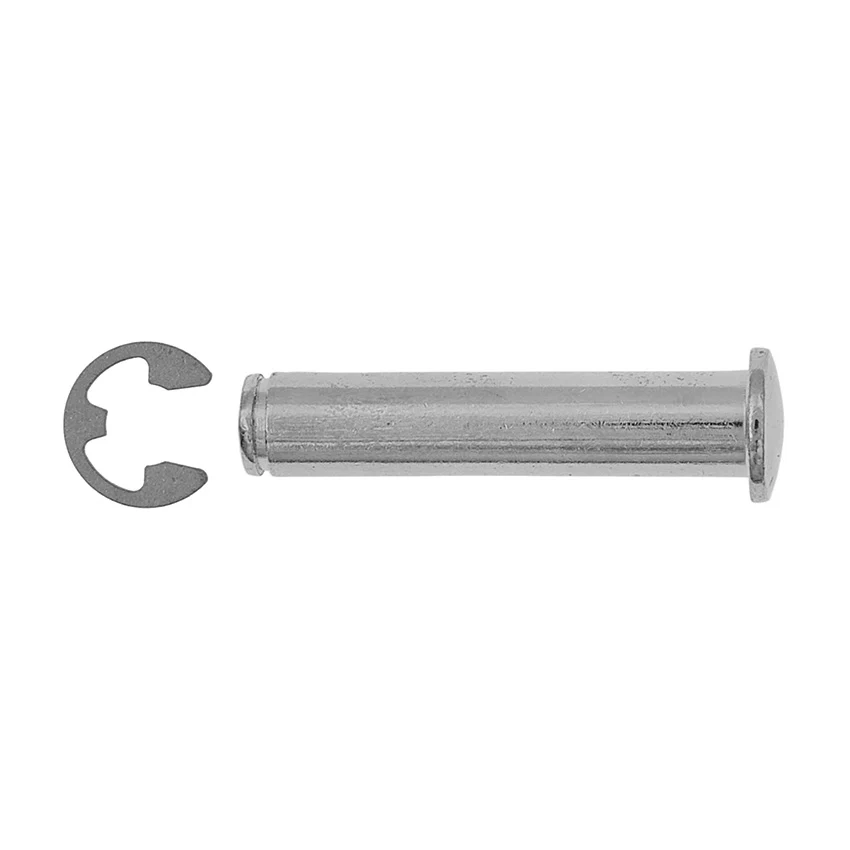 1 7/16", Silver, Wheel Axle and Clip, Zinc Alloy, #W-009