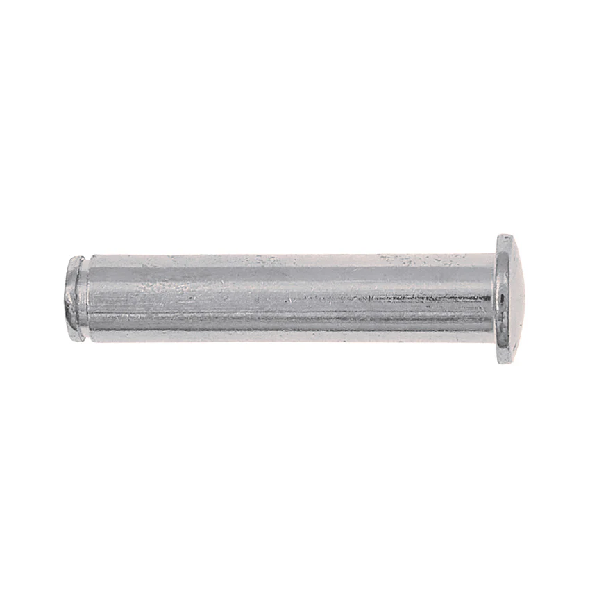 1 7/16", Silver, Wheel Axle and Clip, Zinc Alloy, #W-009