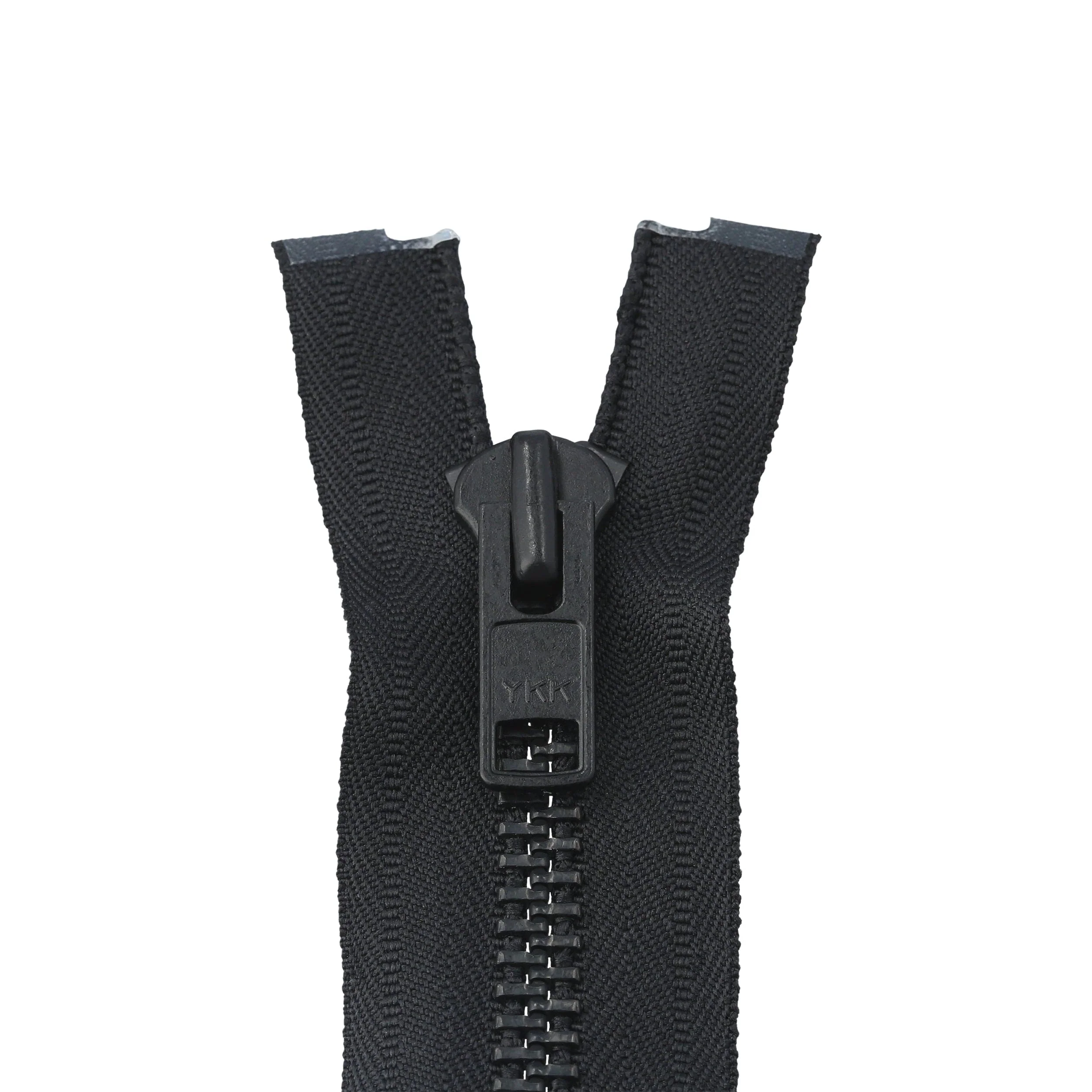 #10 Metal, Black, 24" Separating Bomber Jacket Zipper with Black Oxide Teeth, #9BJ-24-BLK-OX
