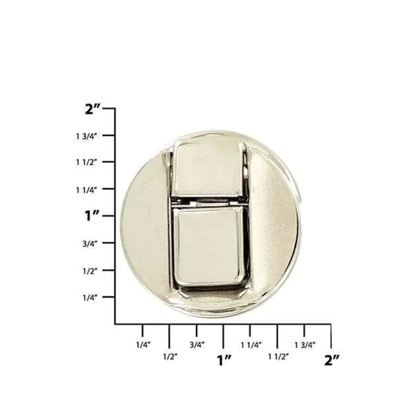 1 9/16" Nickel, Catch, Steel, #L-1788-NP