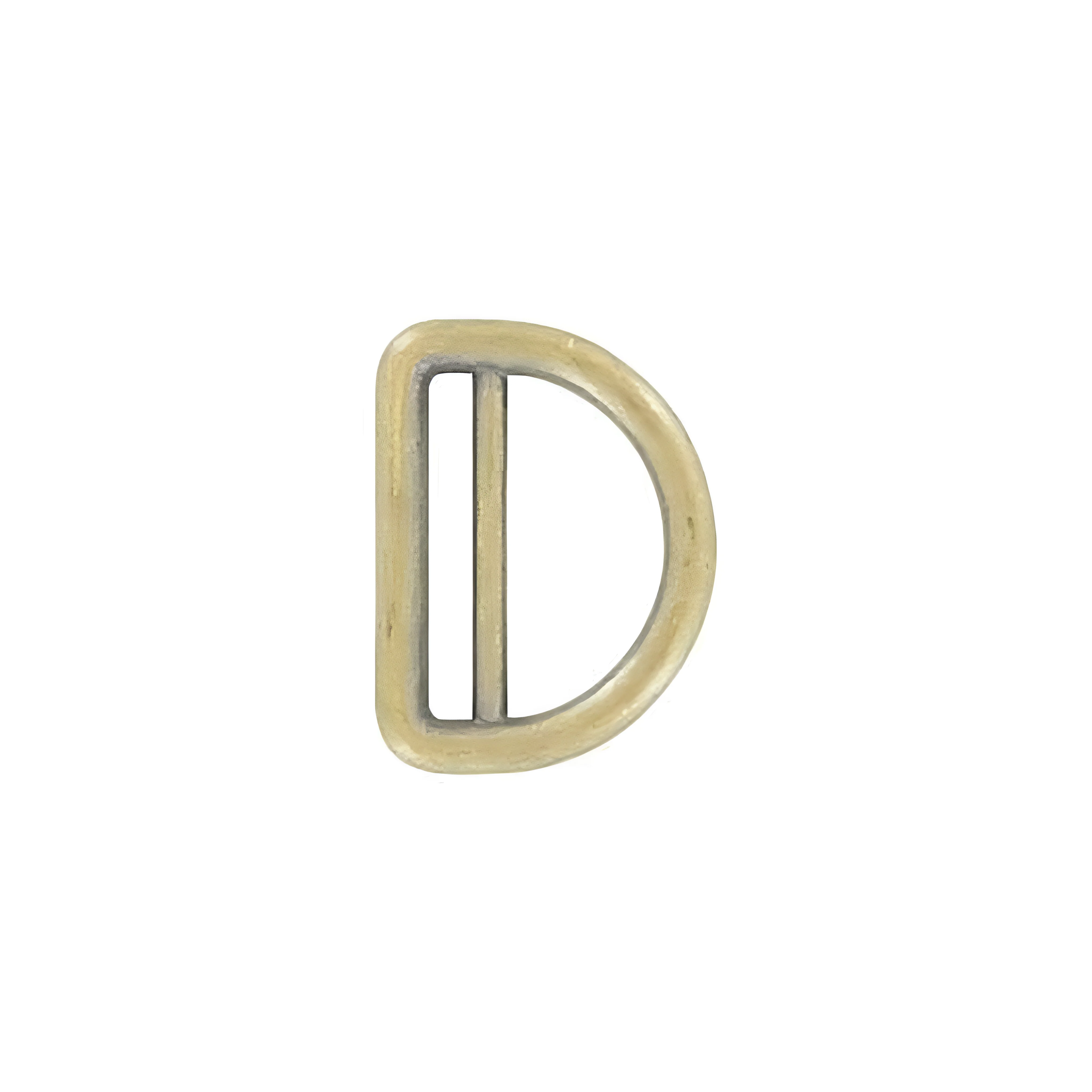 1" Antique Brass, Cast Double Loop D-Ring, Zinc Alloy, #C-1438-ANTB