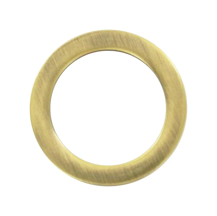 1" Antique Brass, Cast Flat Round Ring, Zinc Alloy, #P-2552-ANTB