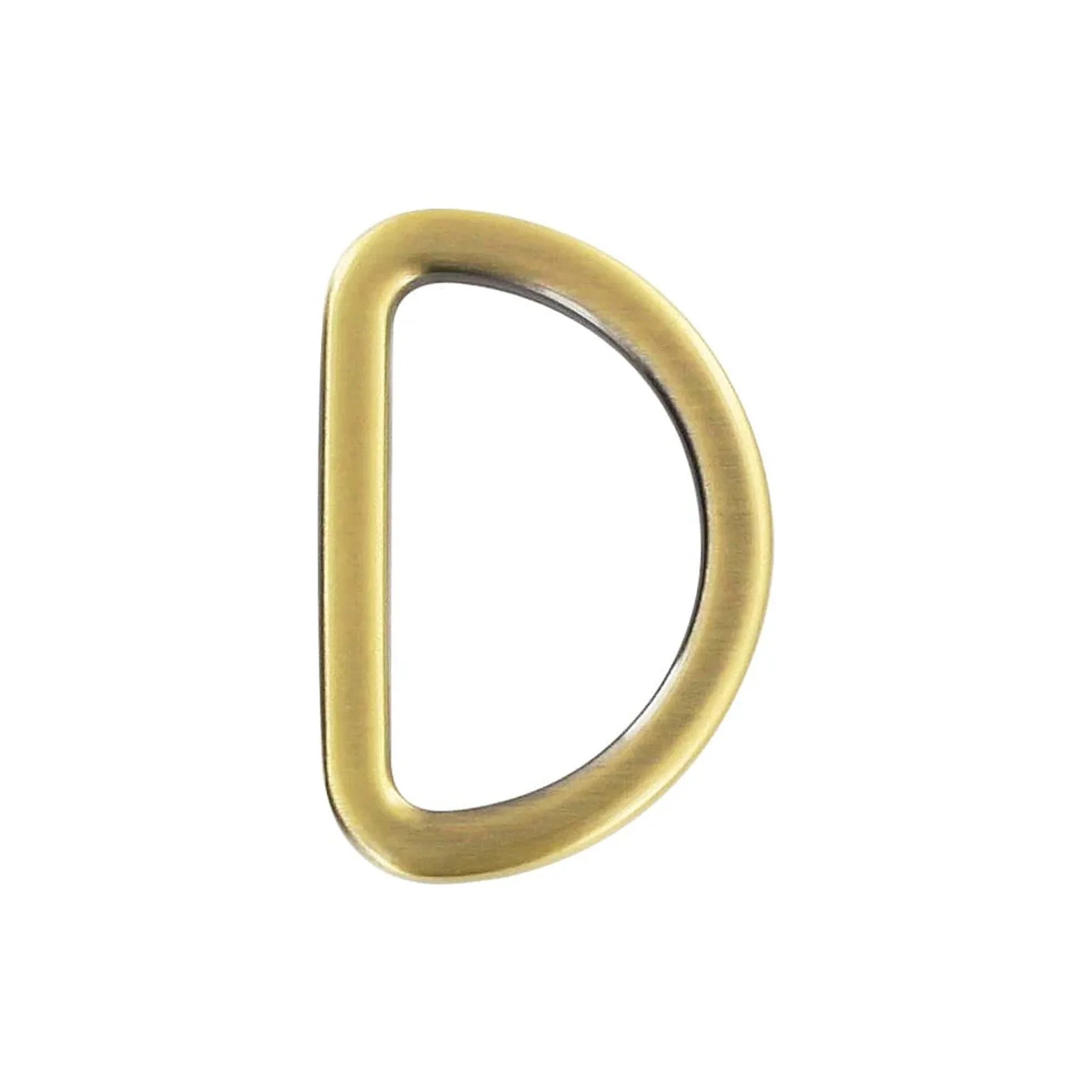 1" Antique Brass, Flat Cast D Ring, Zinc Alloy-PK5, #P-2561-ANTB