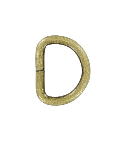 1" Antique Brass, Split D Ring, Steel, #P-2120-ANTB