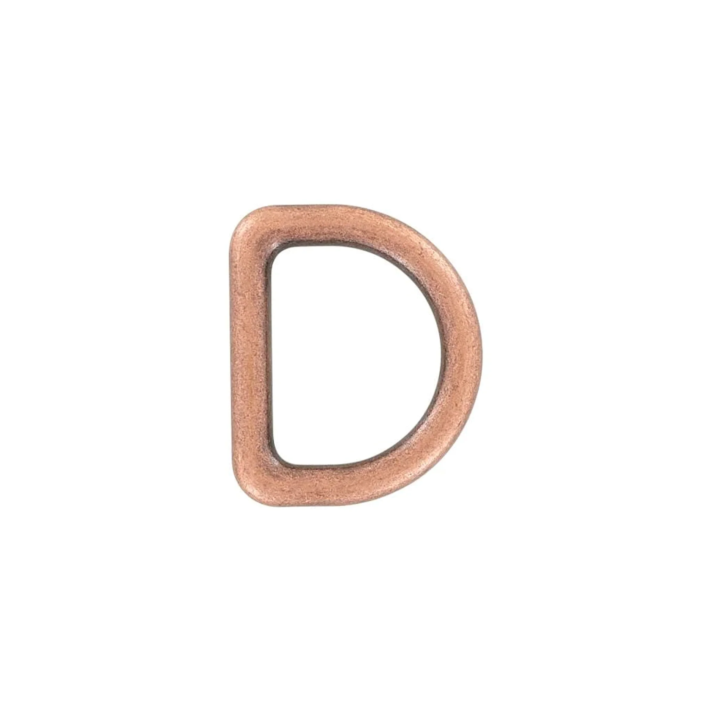 1" Antique Copper, Cast D-Ring, Zinc Alloy, #D-402-ANTC