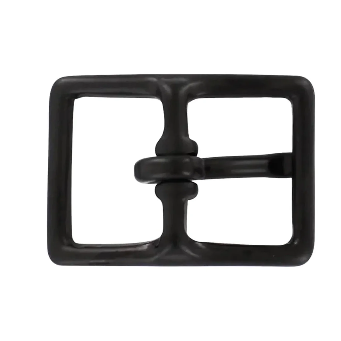 1" Black, Center Bar Buckle, Solid Brass, #C-1465-BLK