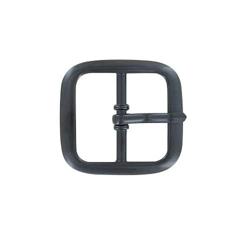 1" Black, Center Bar Buckle, Solid Brass, #C-1517-BLK