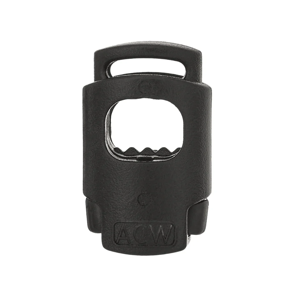 1" Black, Cord Lock, Plastic, #C-1747