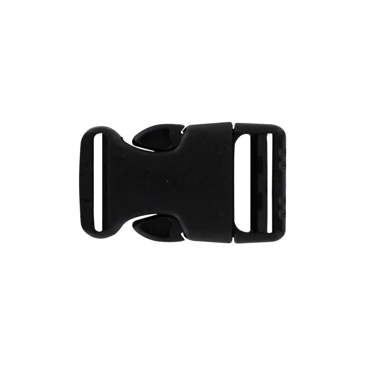 1" Black, Side Squeeze Buckle, Plastic, #C-1735