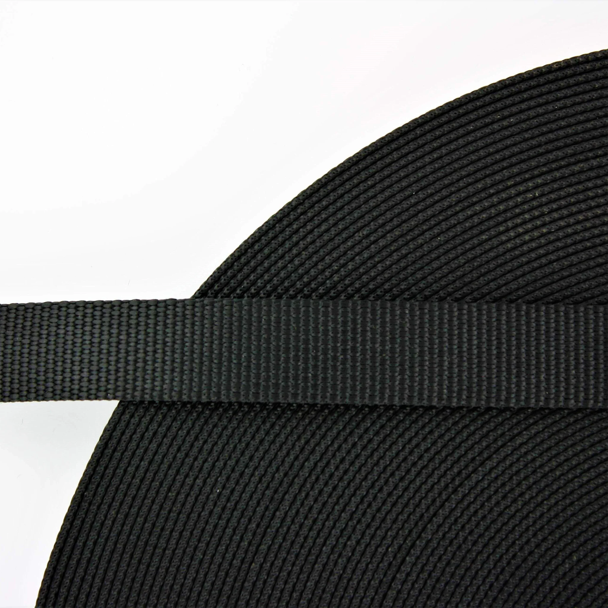 1" Black, Web Strap, Nylon, #NYL-1-BLK