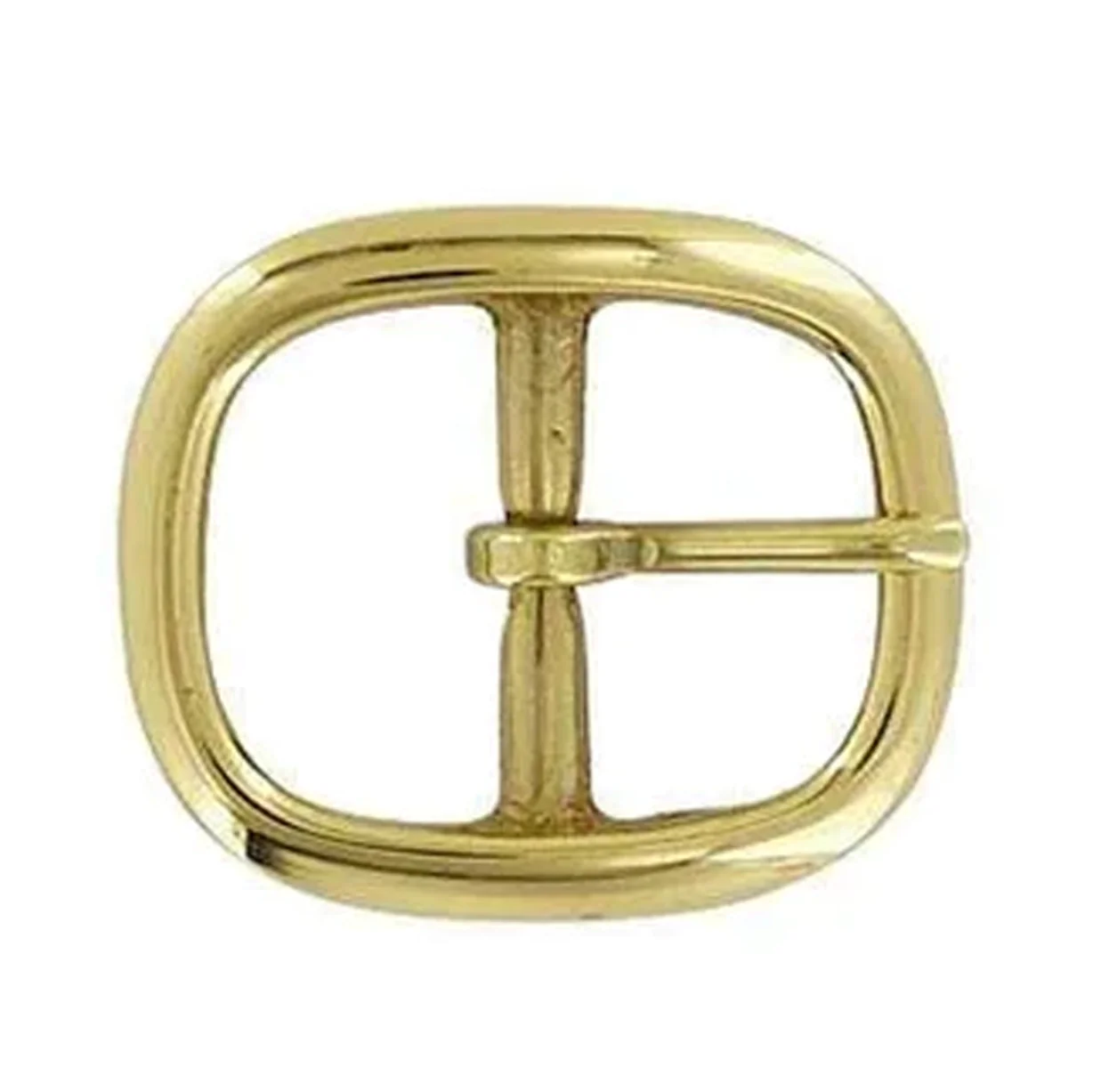 1" Brass, Center Bar Buckle, Solid Brass, #C-1336-SB