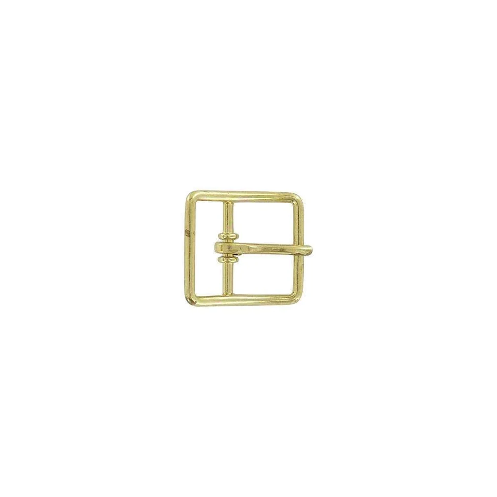 1" Brass, Center Bar Buckle, Zinc Alloy, #C-22-1-BP