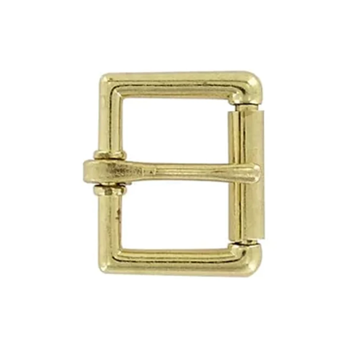 1" Brass, Heel Bar Roller Buckle, Zinc Alloy, #C-1355-1-BP