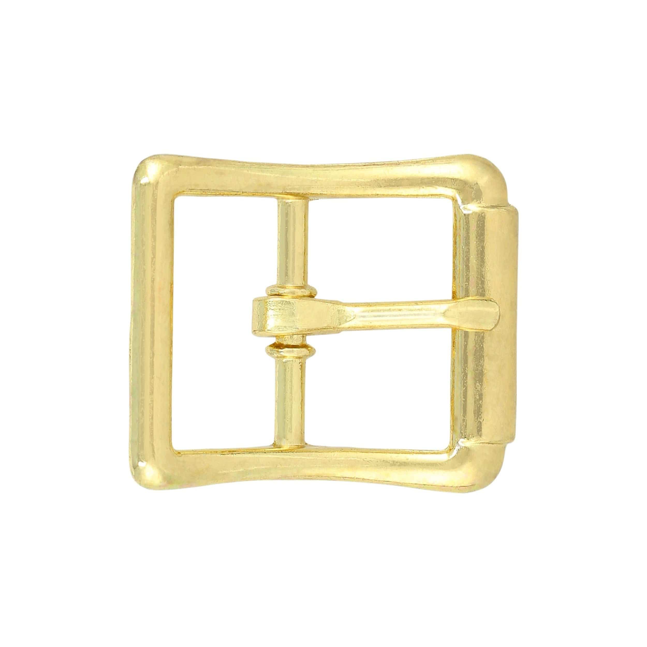 1" Brass, Imitation Roller Center Bar Buckle, Zinc Alloy, #C-54-1-BP