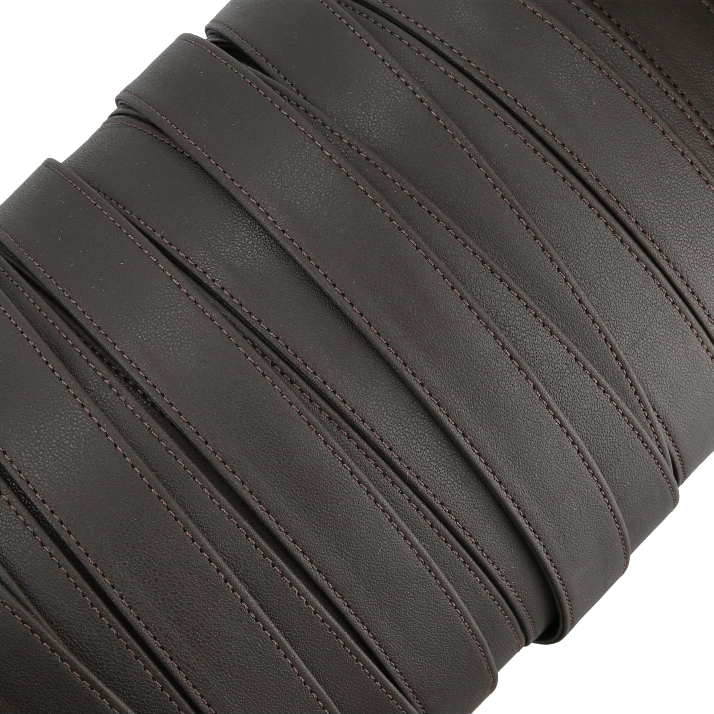 1" Dark Brown, Leather Strapping, Leather, #CALF-1-DKBRO