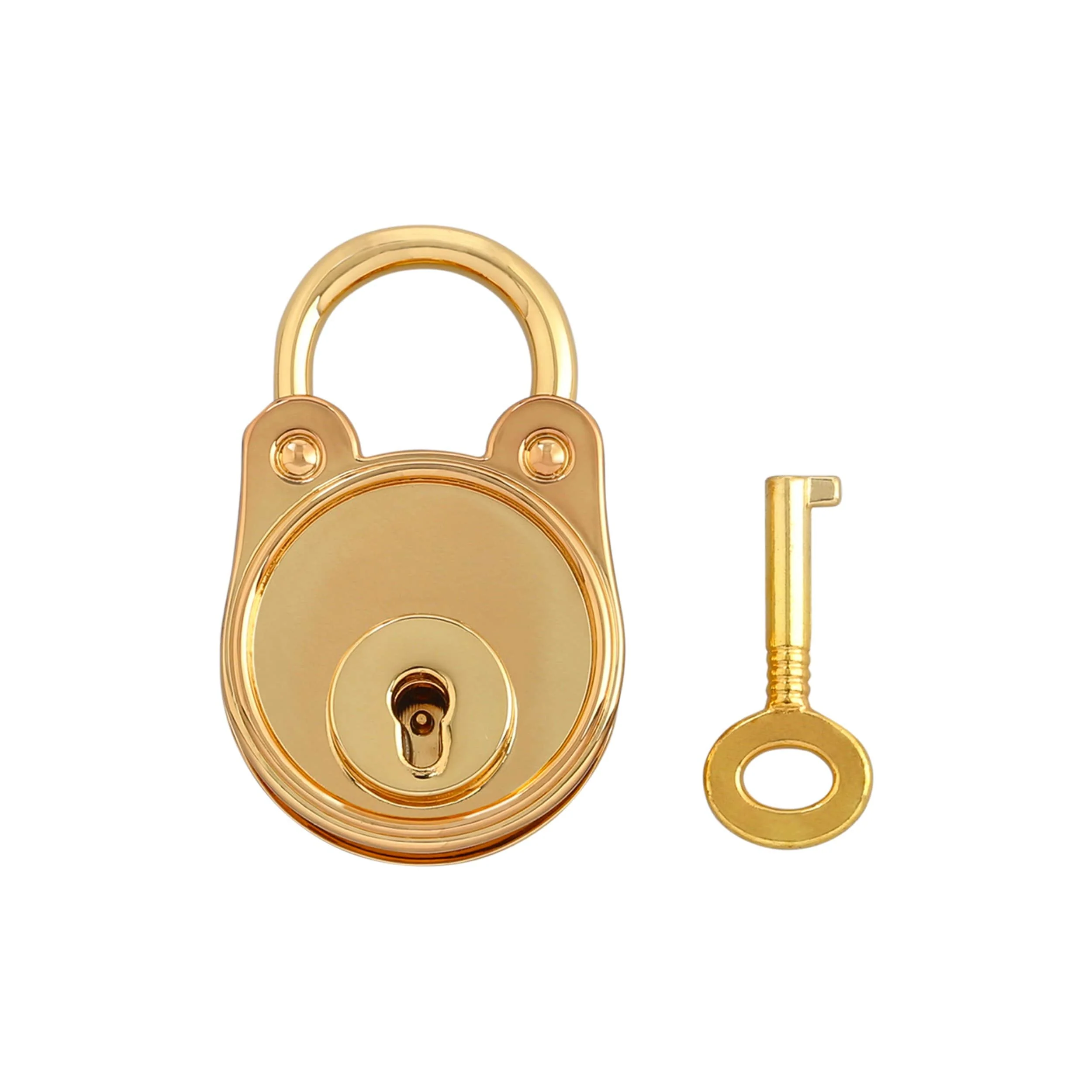 1" Gold, Padlock, Zinc Alloy, #L-3388-GOLD