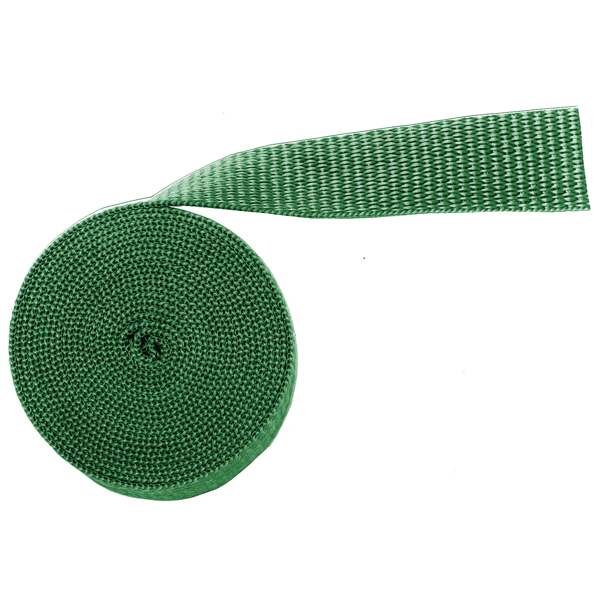 1" Green, Webbing Medium Weight, Polypropylene, #12-1-GRN